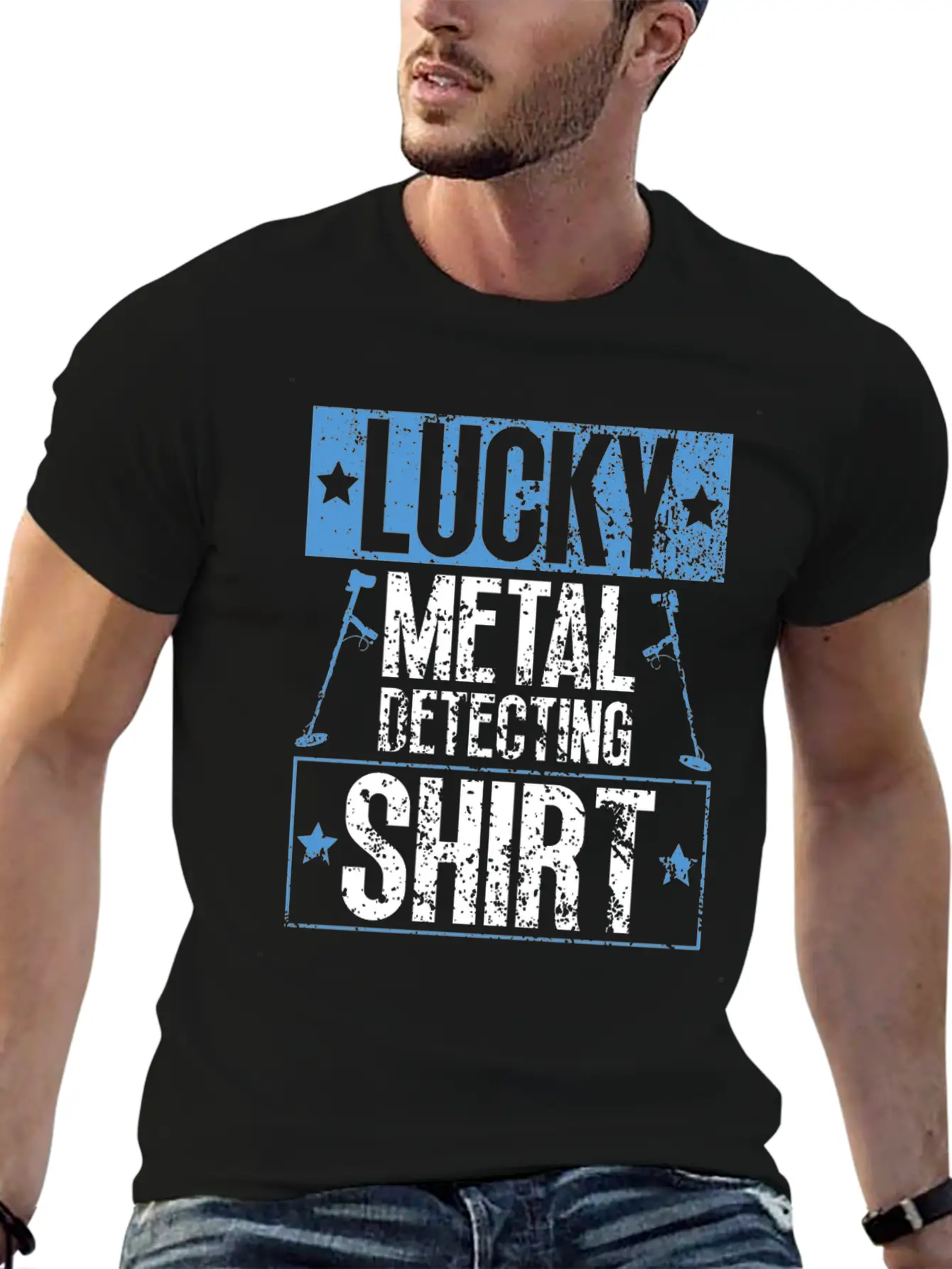 Lucky Metal Detecting Shirt - Metal Detecting Unisex Short Sleeve Soft Cotton T-Shirt – Casual Everyday Wear