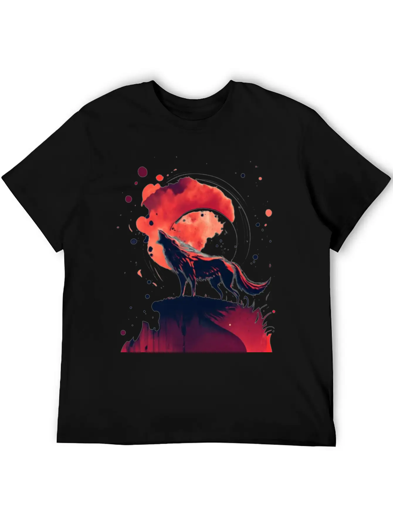 Luna Wolf Silhouette Timeless Short Sleeve Tee – Comfy And Minimalist Design