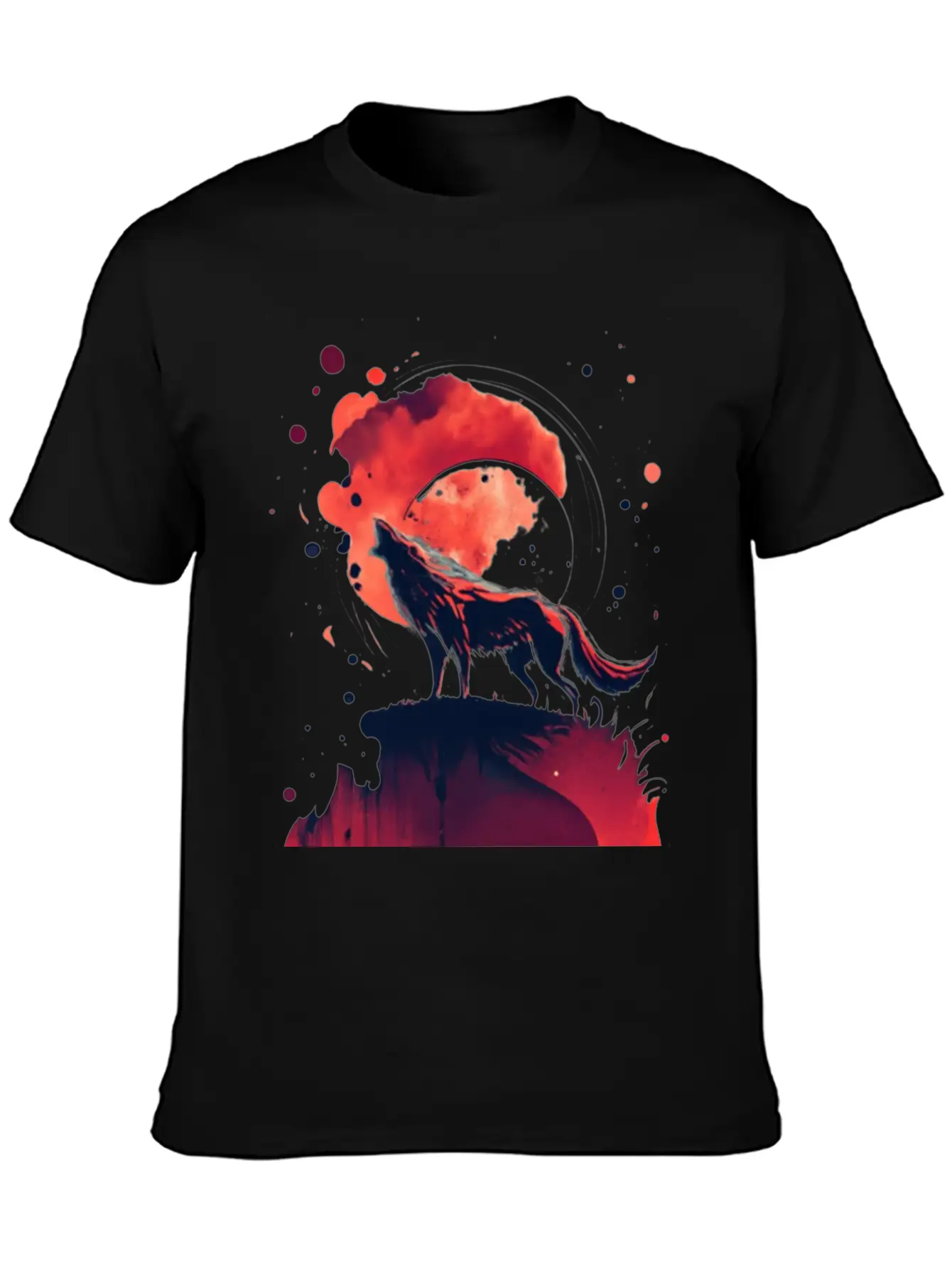 Luna Wolf Silhouette Timeless Short Sleeve Tee – Comfy And Minimalist Design
