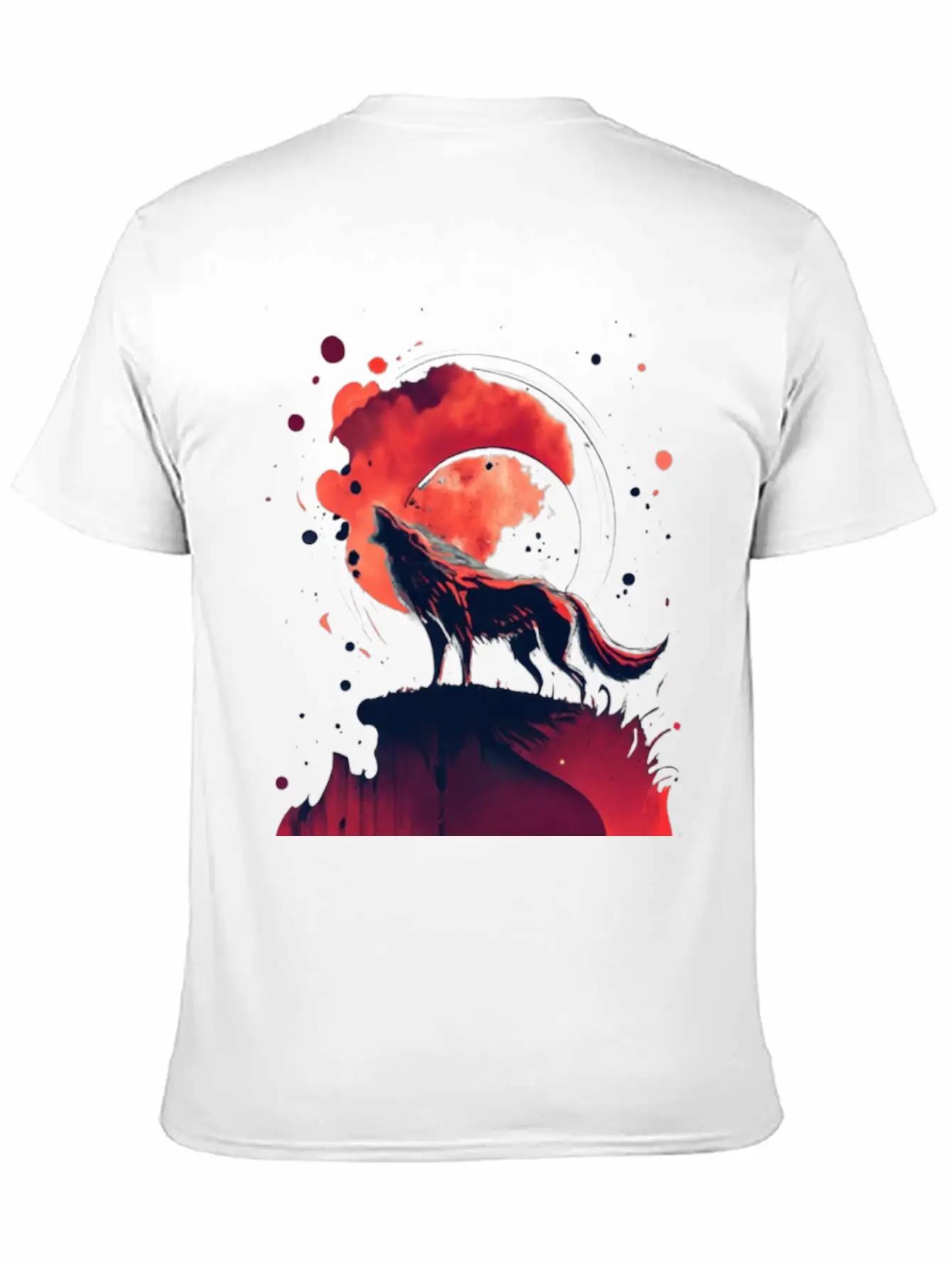 Luna Wolf Silhouette Timeless Short Sleeve Tee – Comfy And Minimalist Design
