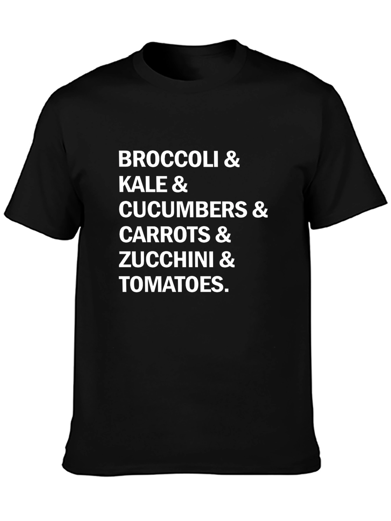 Vegetable List T-Shirt