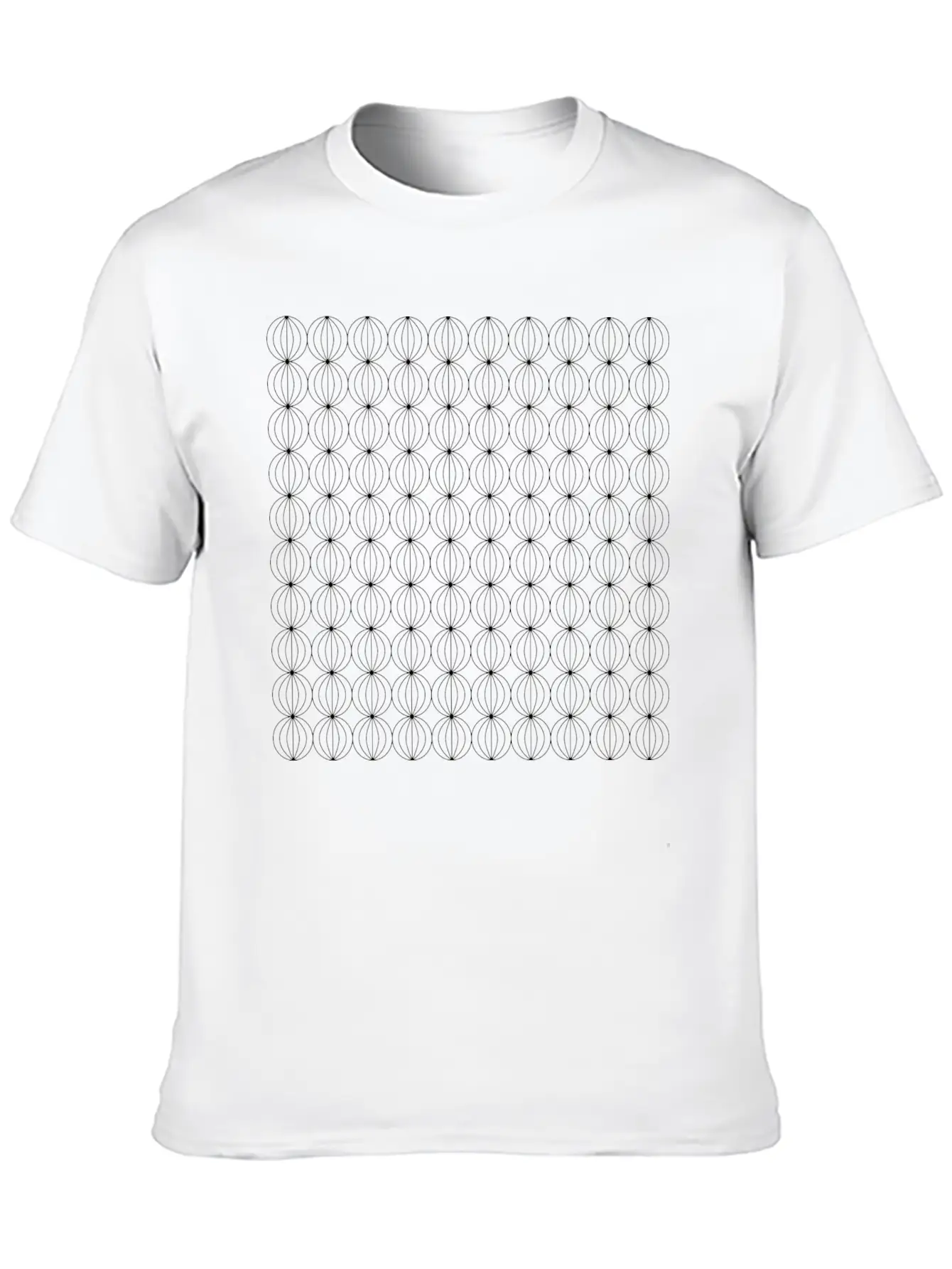 Luxury Geometric Black Circles Comfortable Minimalist Graphic Tee – Summer Style Essential