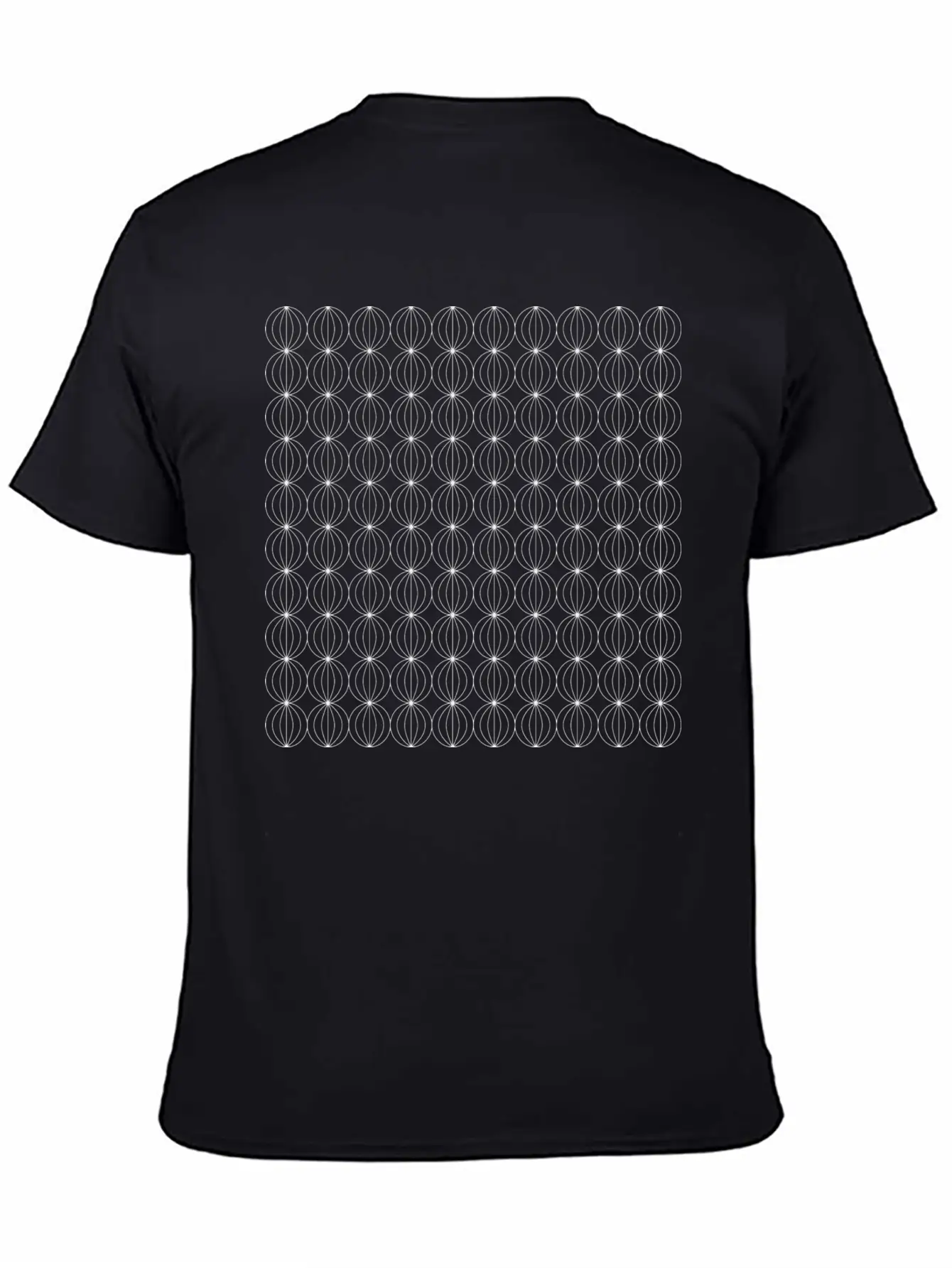 Luxury Geometric Black Circles Comfortable Minimalist Graphic Tee – Summer Style Essential