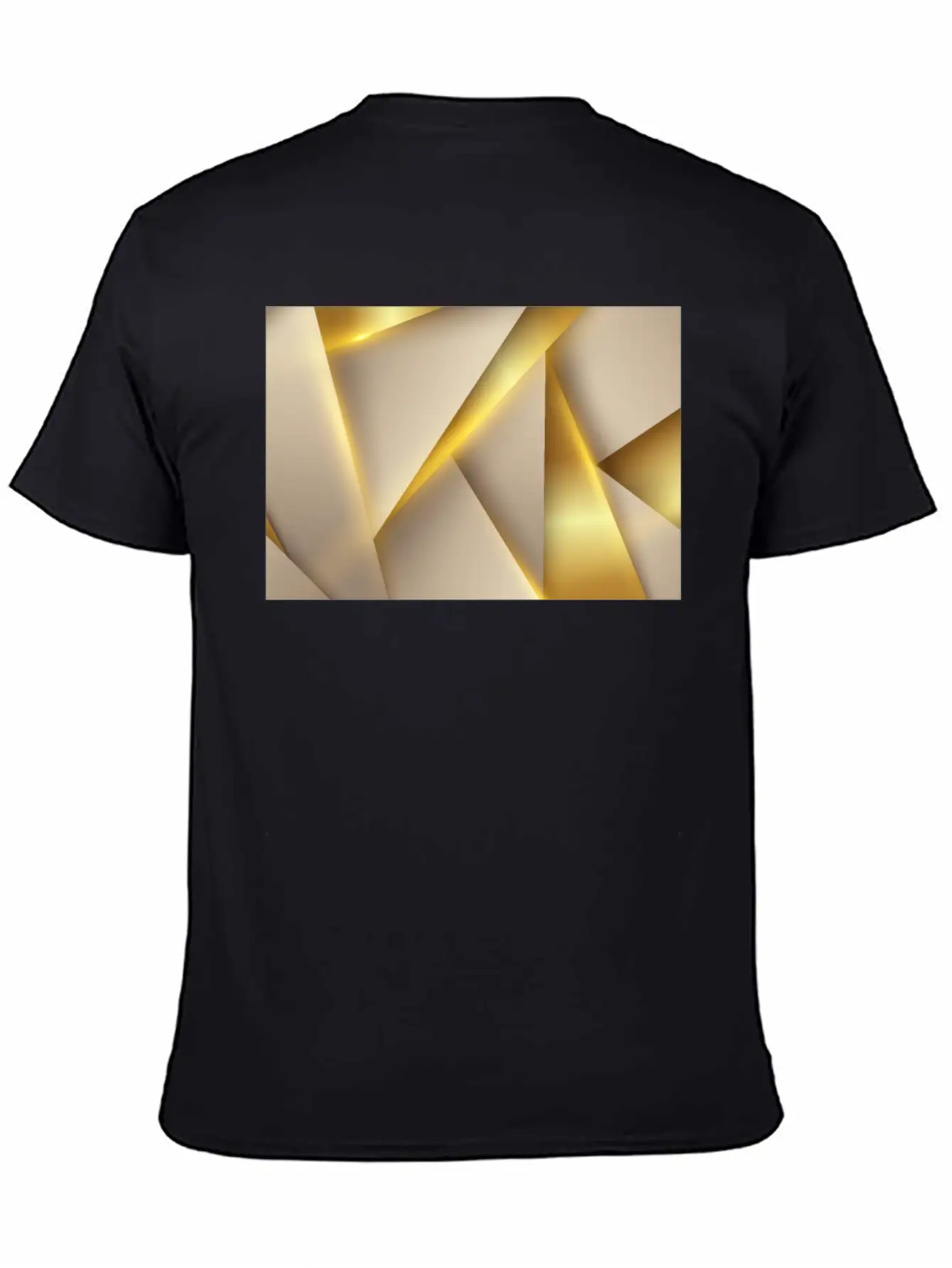 Luxury Golden Shapes Essential Unisex Summer Tee – Soft Cotton Casual Fit