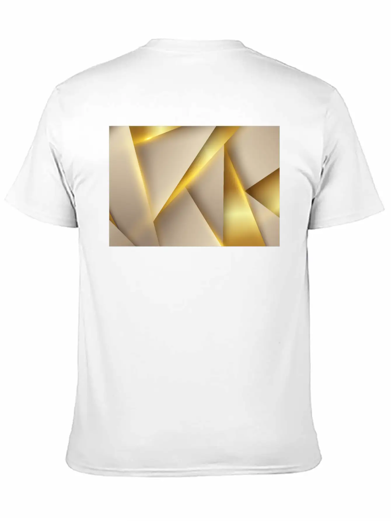 Luxury Golden Shapes Essential Unisex Summer Tee – Soft Cotton Casual Fit