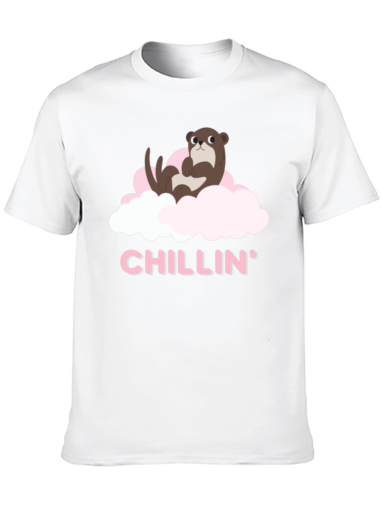 Chillin Otter Tee - Comfortable Black T-Shirt