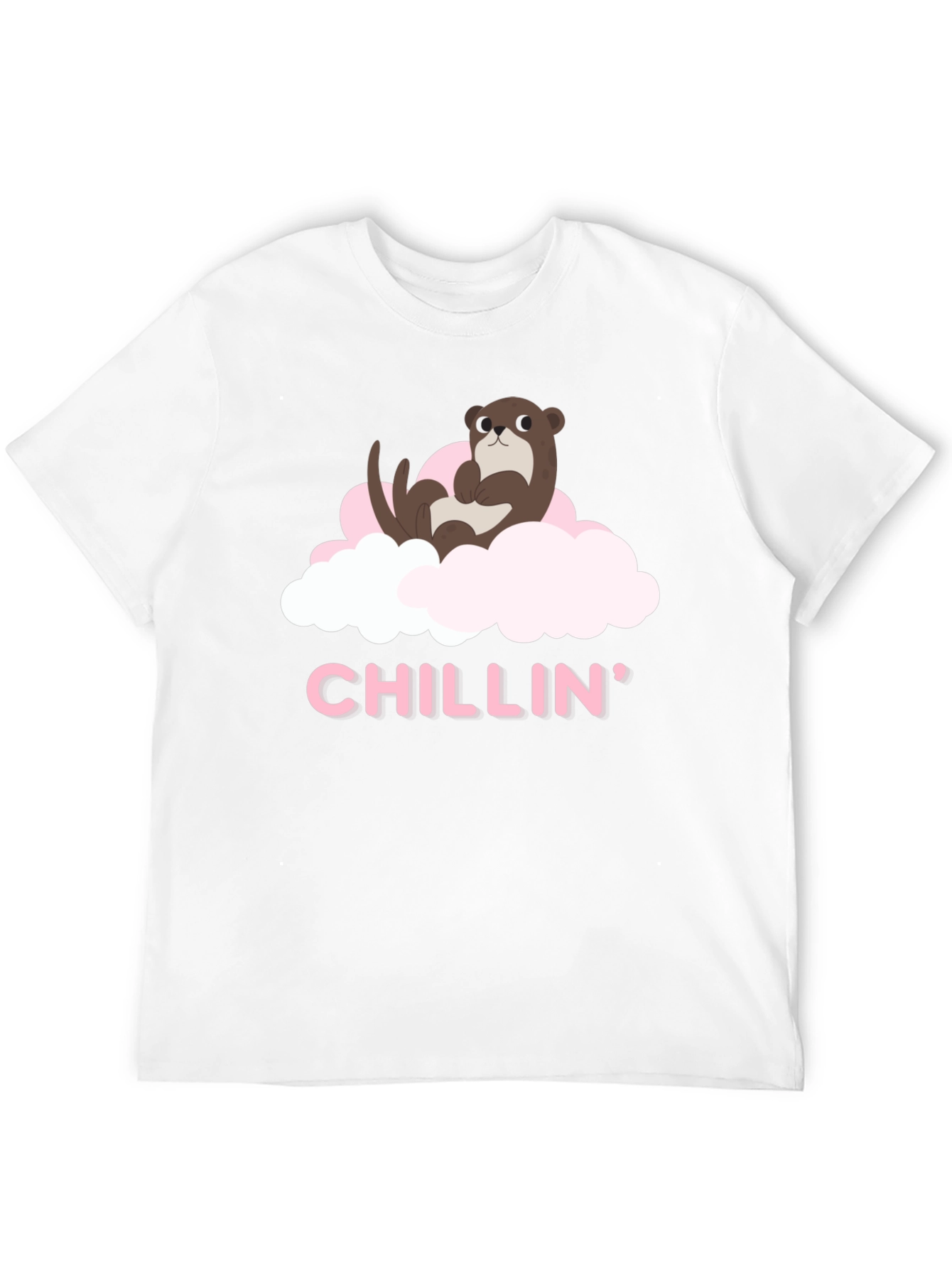 Chillin Otter Tee - Comfortable Black T-Shirt