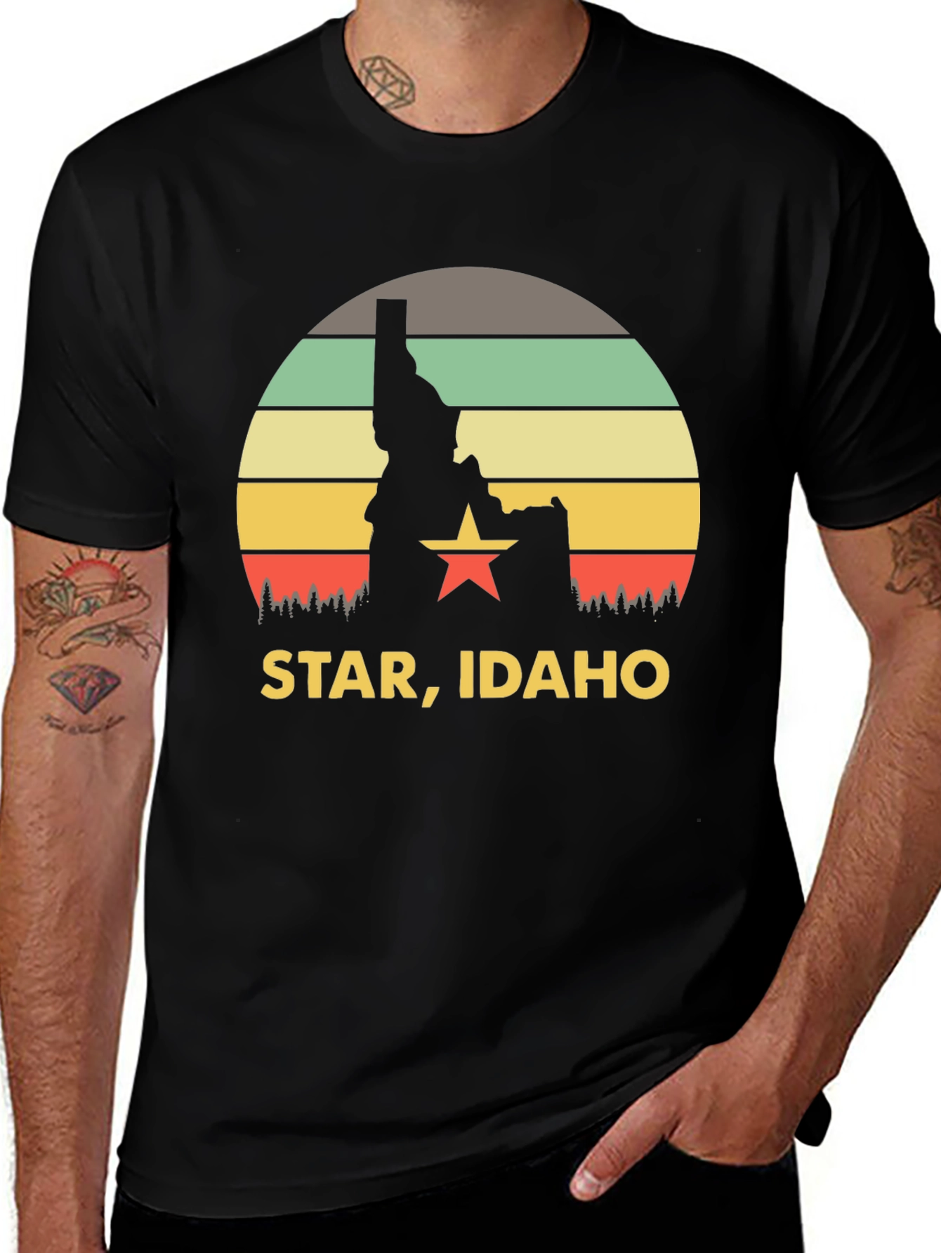 Star Idaho Retro Graphic T-Shirt
