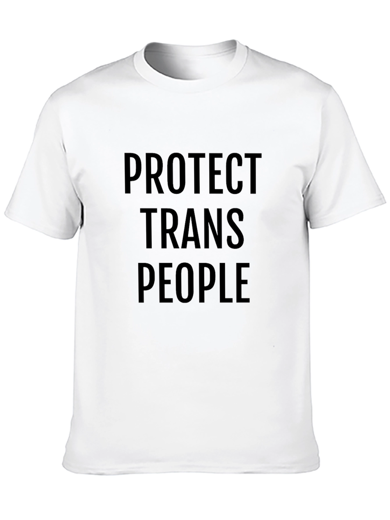 Protect Trans People Black Graphic T-Shirt