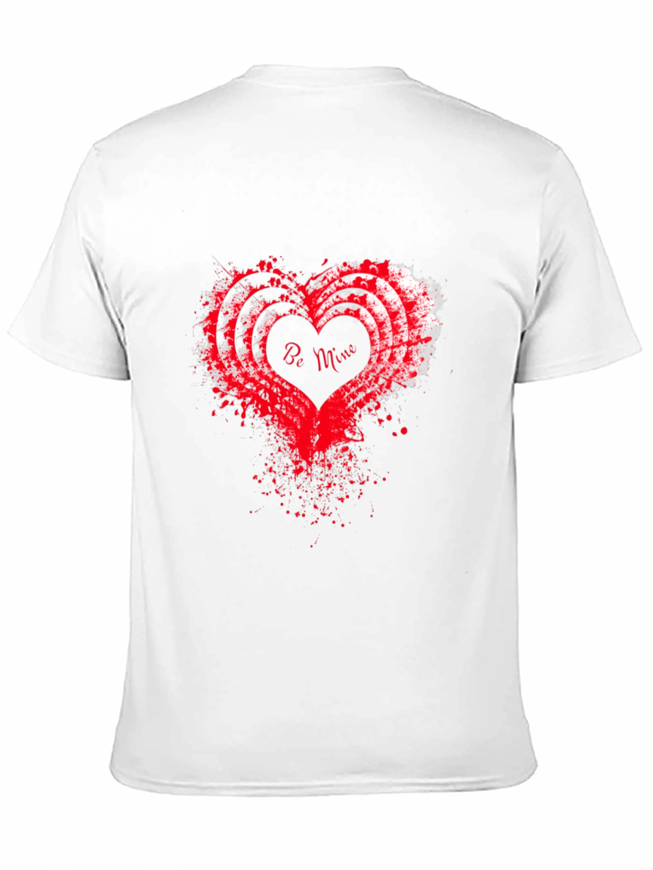Be Mine Heart Valentines Day Graphic Tee