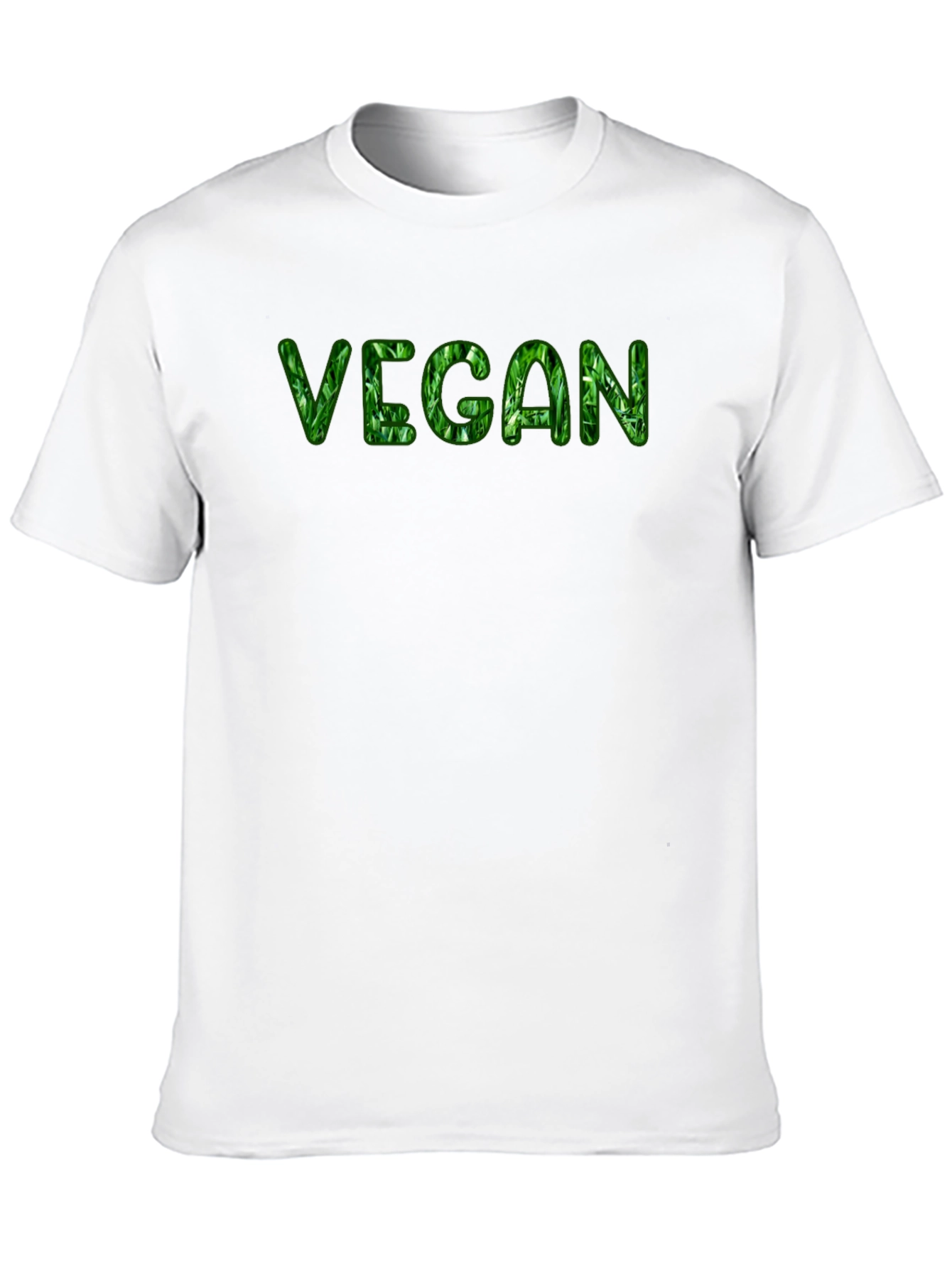 Vegan Leaf Graphic Black T-Shirt