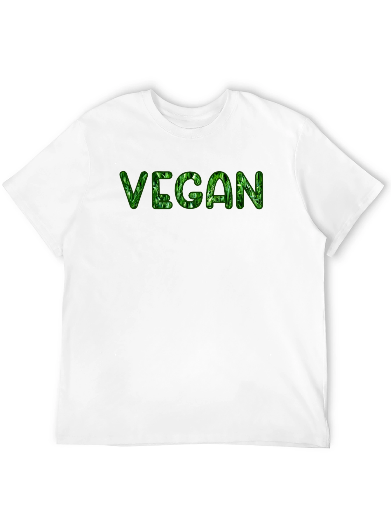 Vegan Leaf Graphic Black T-Shirt
