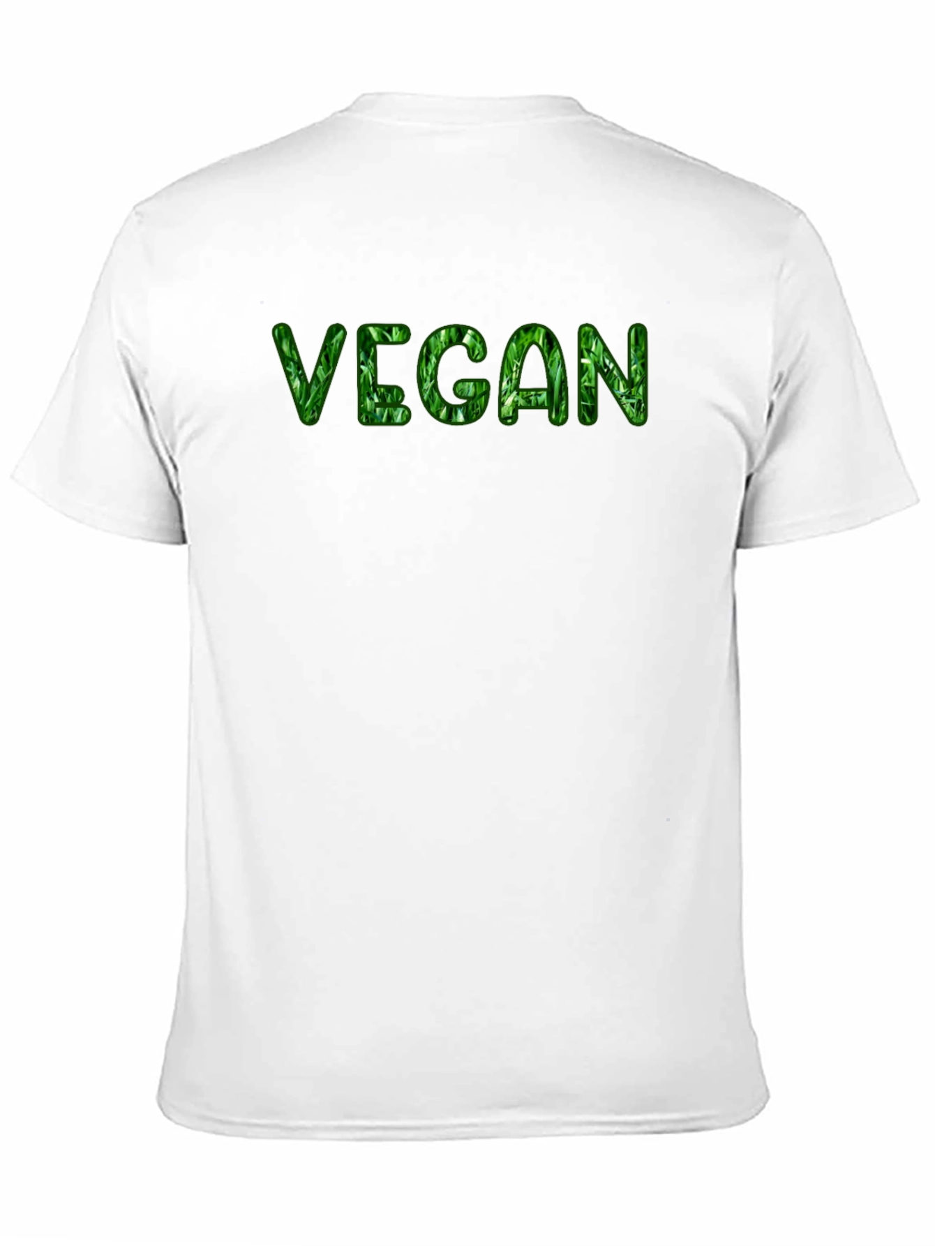 Vegan Leaf Graphic Black T-Shirt