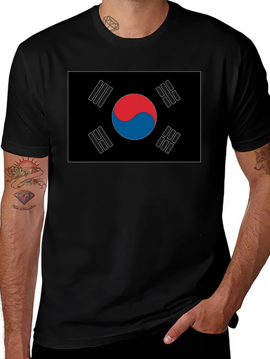 South Korea Flag Graphic T-Shirt