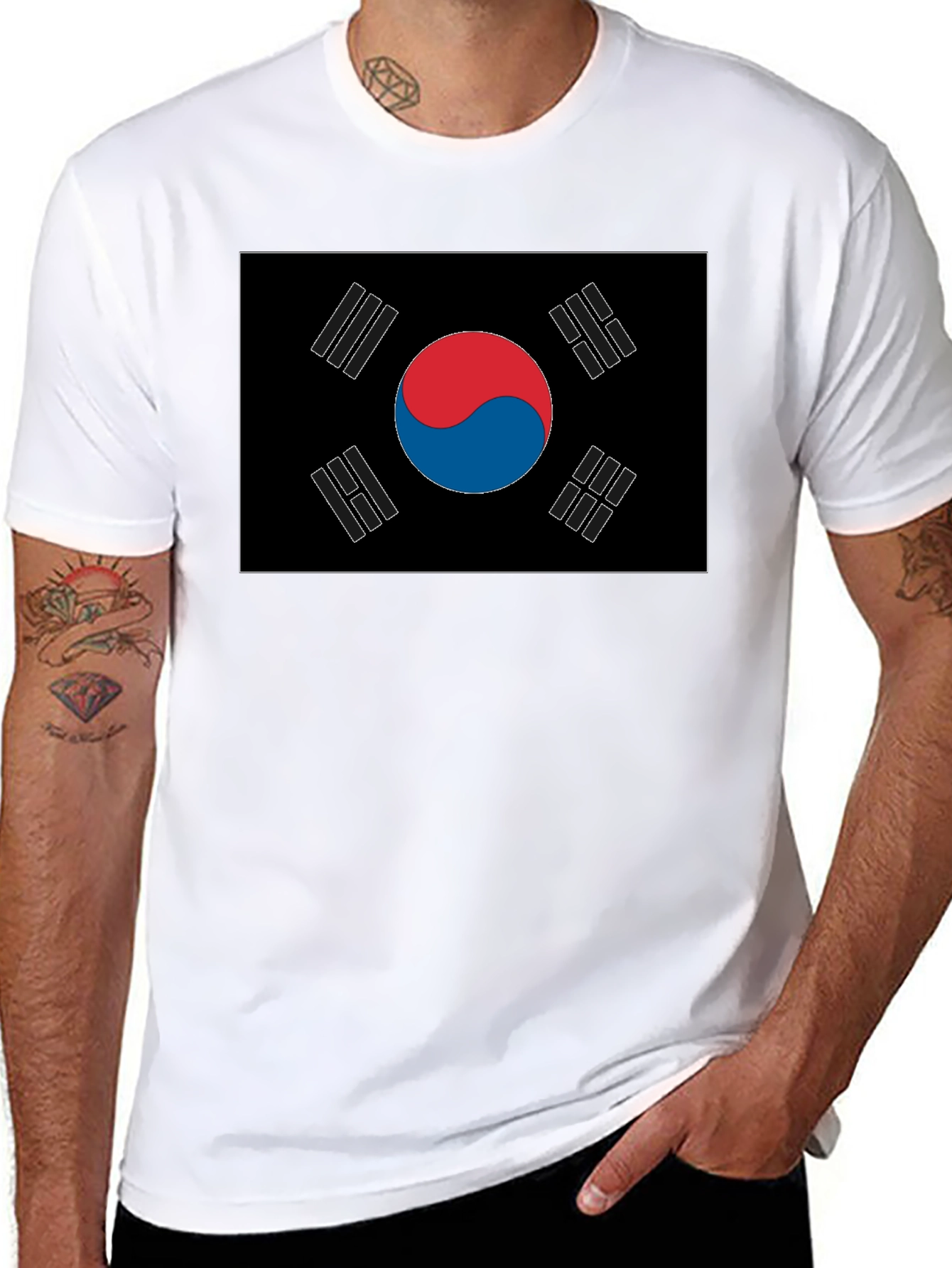 South Korea Flag Graphic T-Shirt