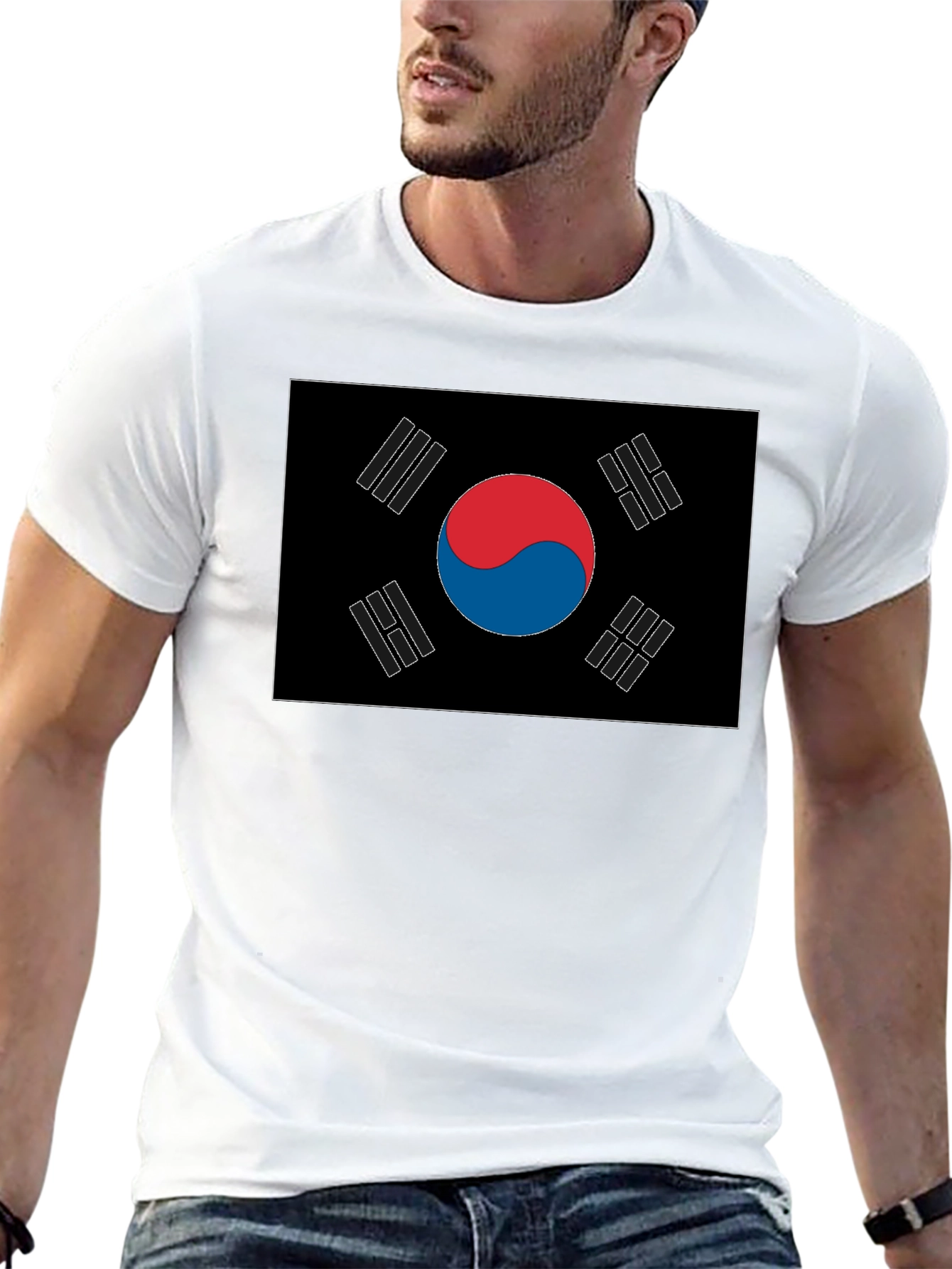 South Korea Flag Graphic T-Shirt