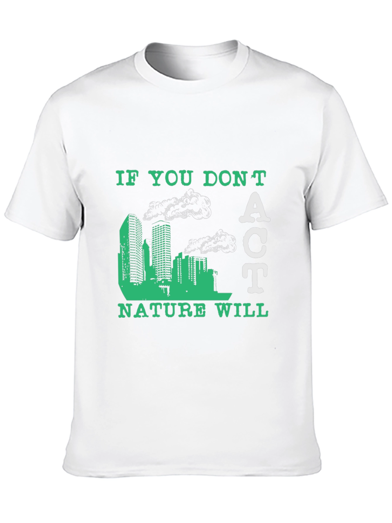 Eco-Friendly Act Graphic Tee - Save the Planet