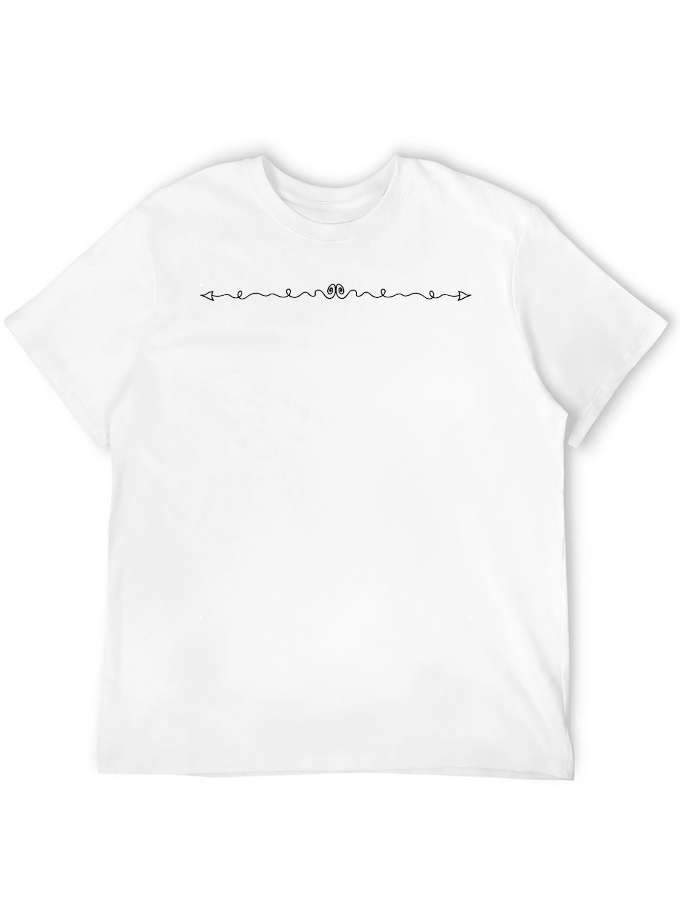 Minimalist Line Art Black Tee