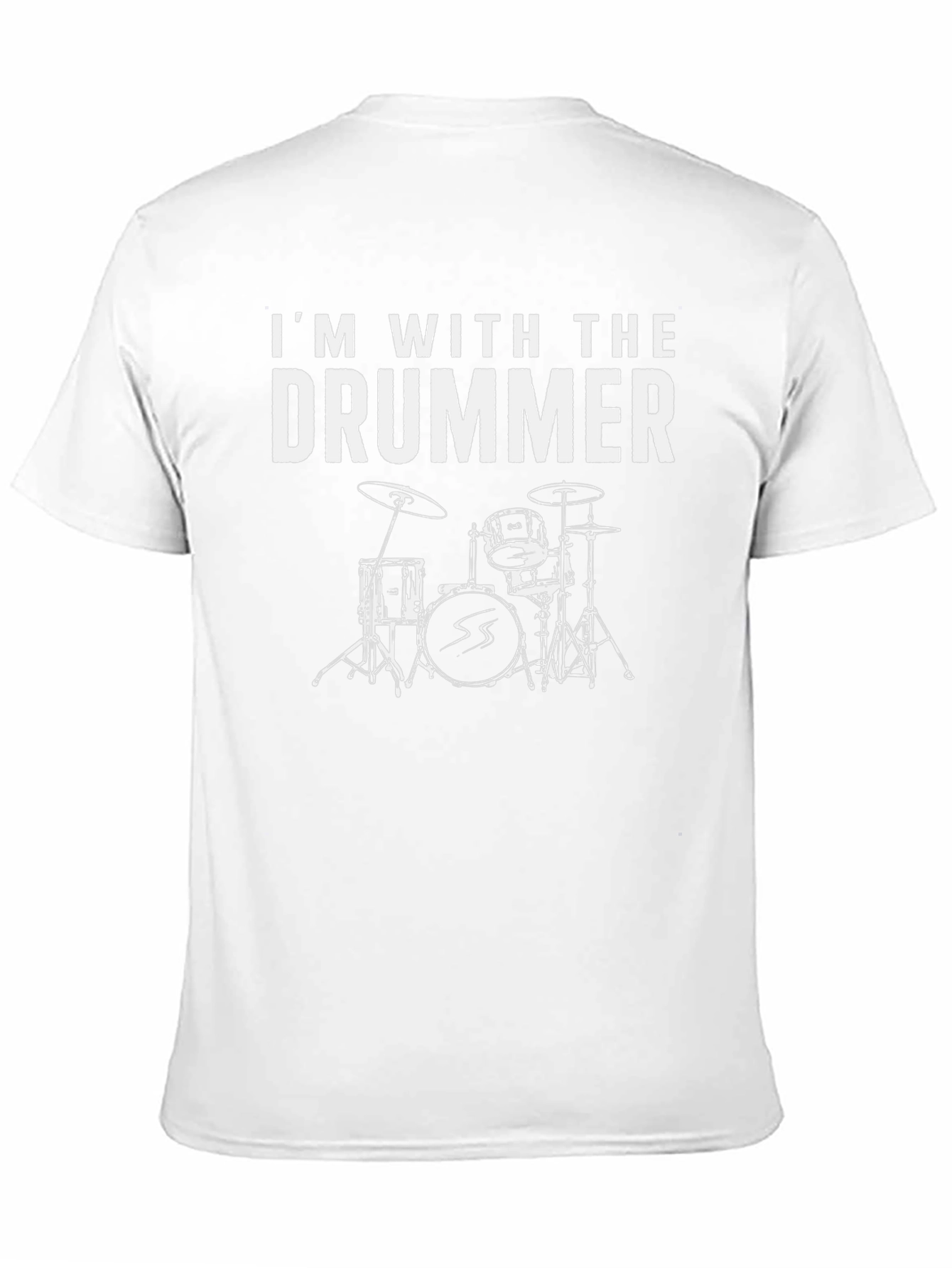 Im With The Drummer Black T-Shirt