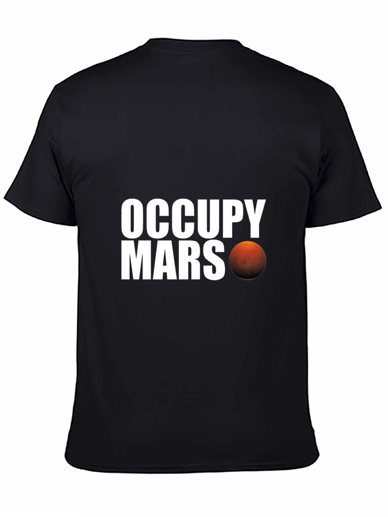 Occupy Mars Graphic T-Shirt - Black Cotton Tee