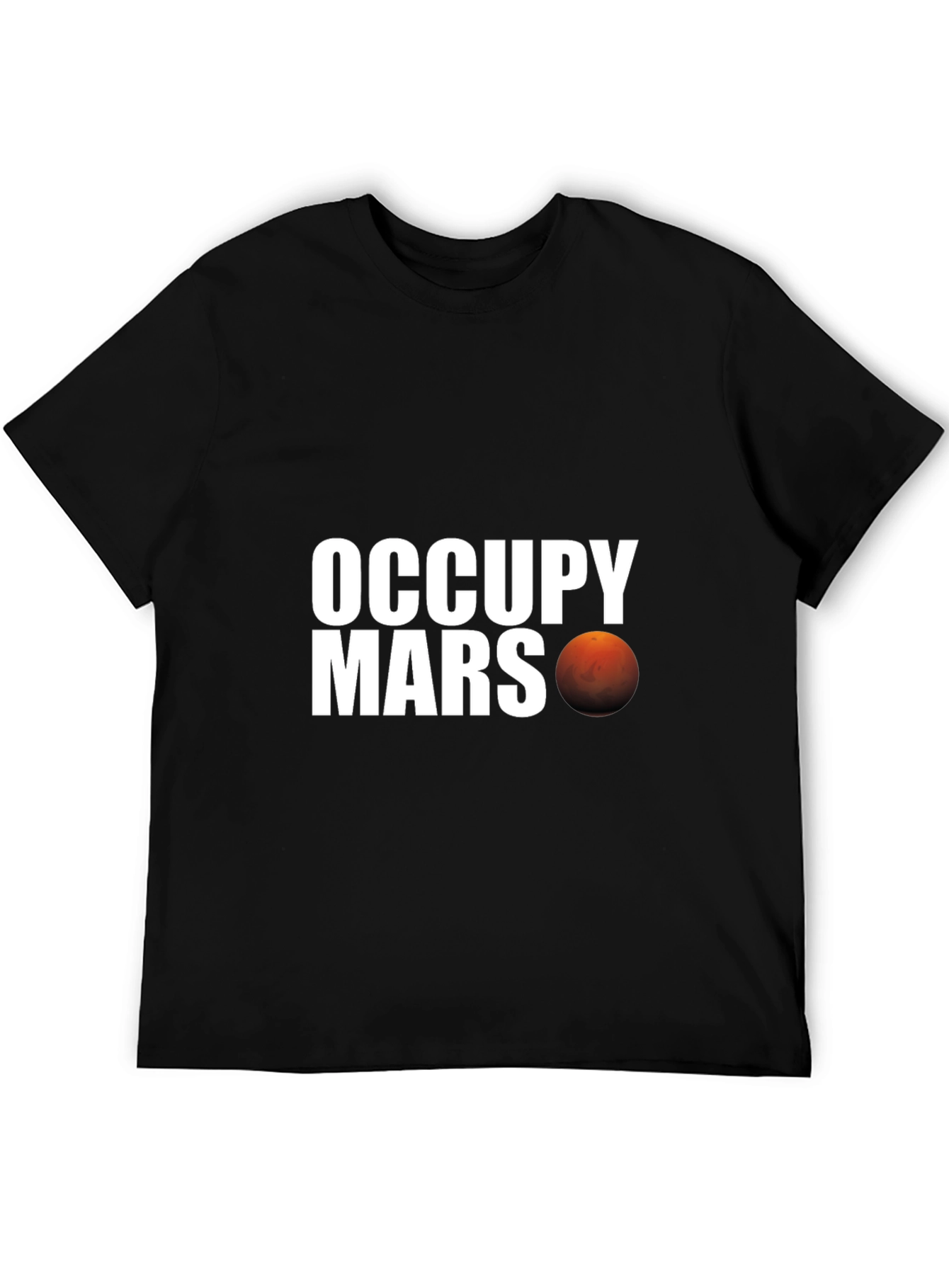 Occupy Mars Graphic T-Shirt - Black Cotton Tee