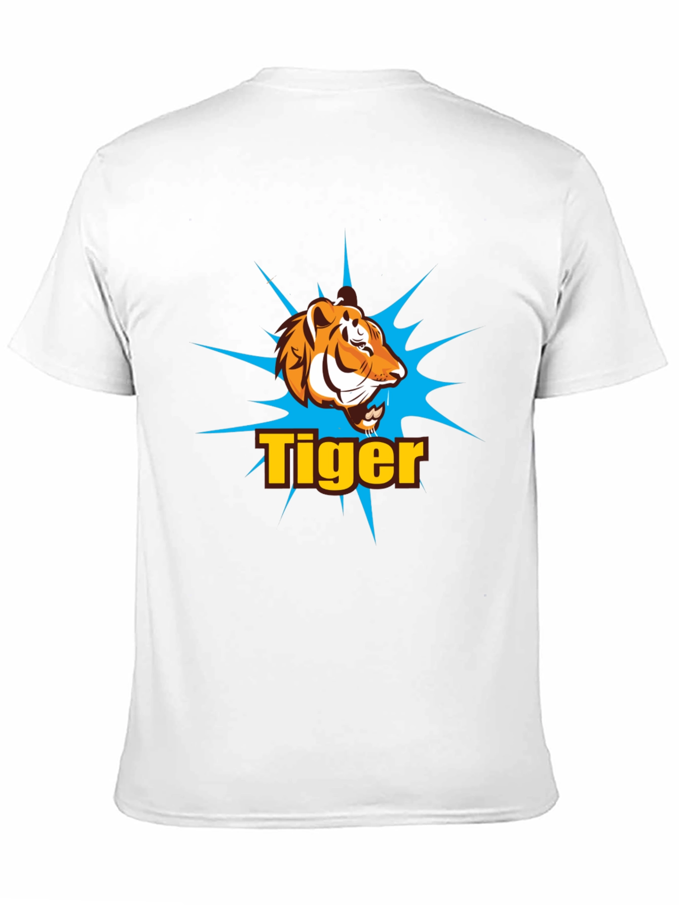 Tiger Graphic Print T-Shirt - Black