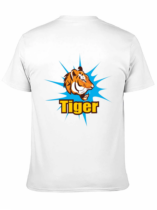 Tiger Graphic Print T-Shirt - Black
