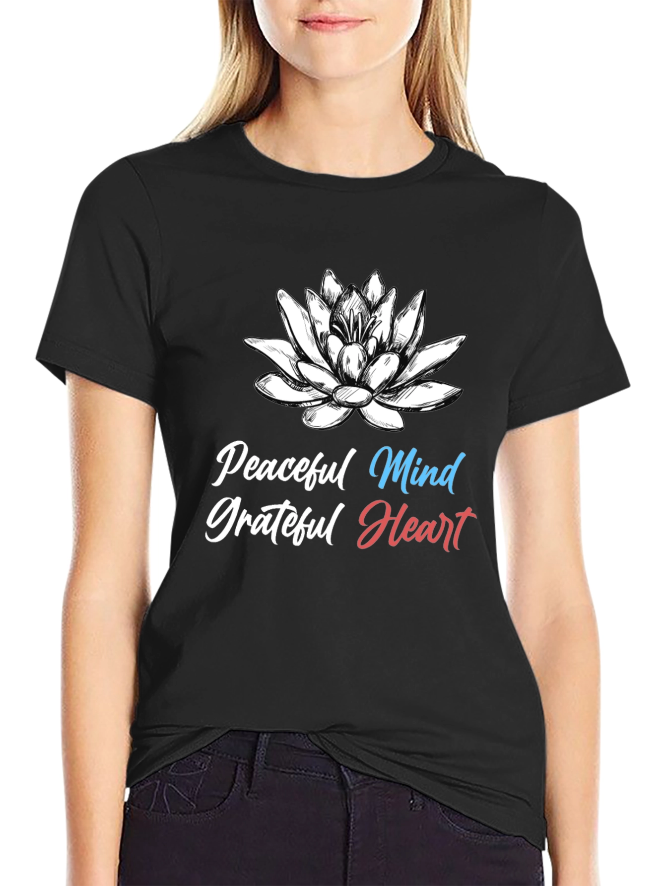 Peaceful Mind Grateful Heart Graphic Tee
