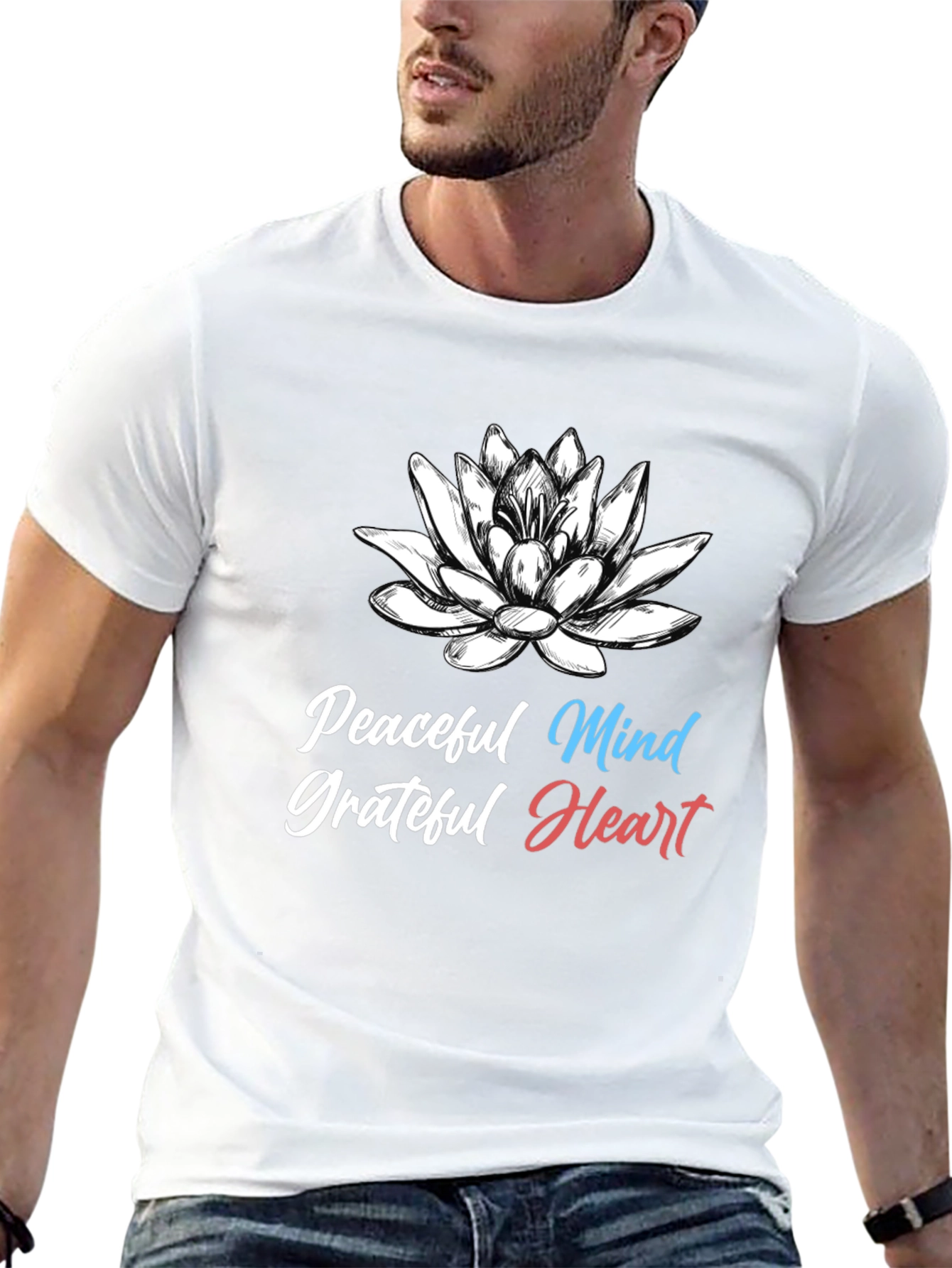 Peaceful Mind Grateful Heart Graphic Tee
