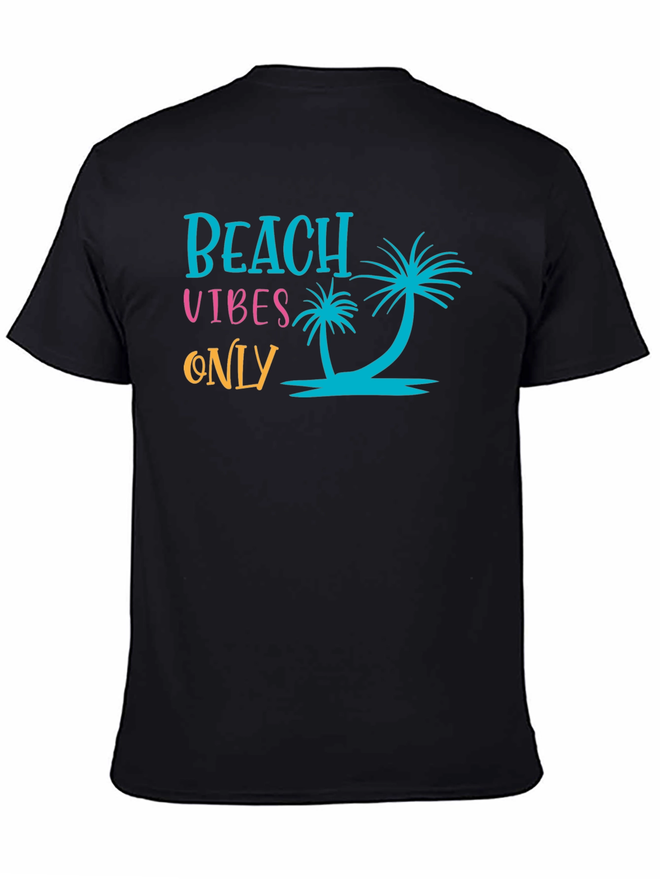 Beach Vibes Only Black T-Shirt