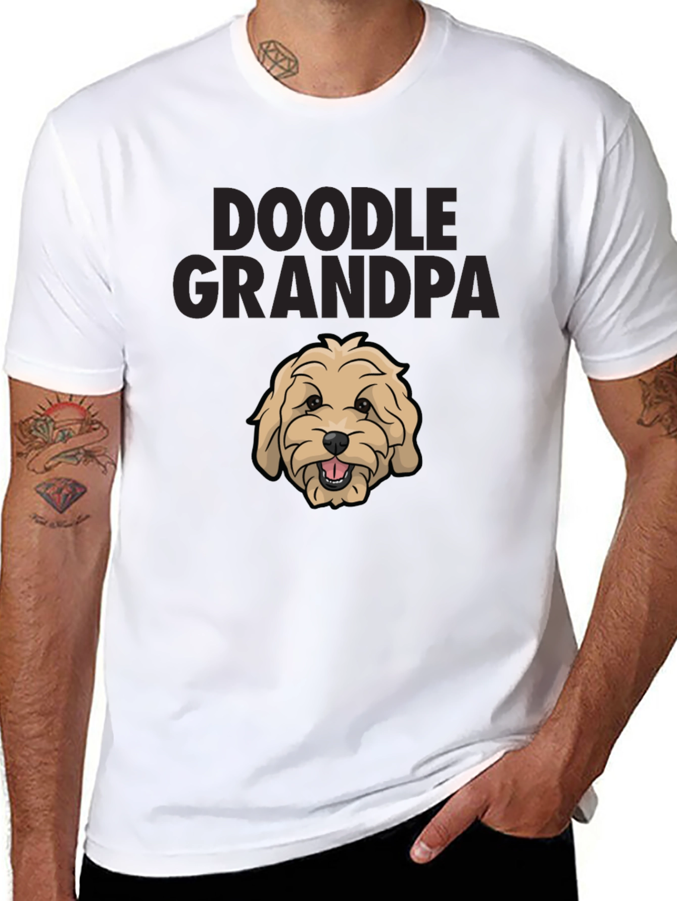 Doodle Grandpa T-Shirt - Dog Lover Tee