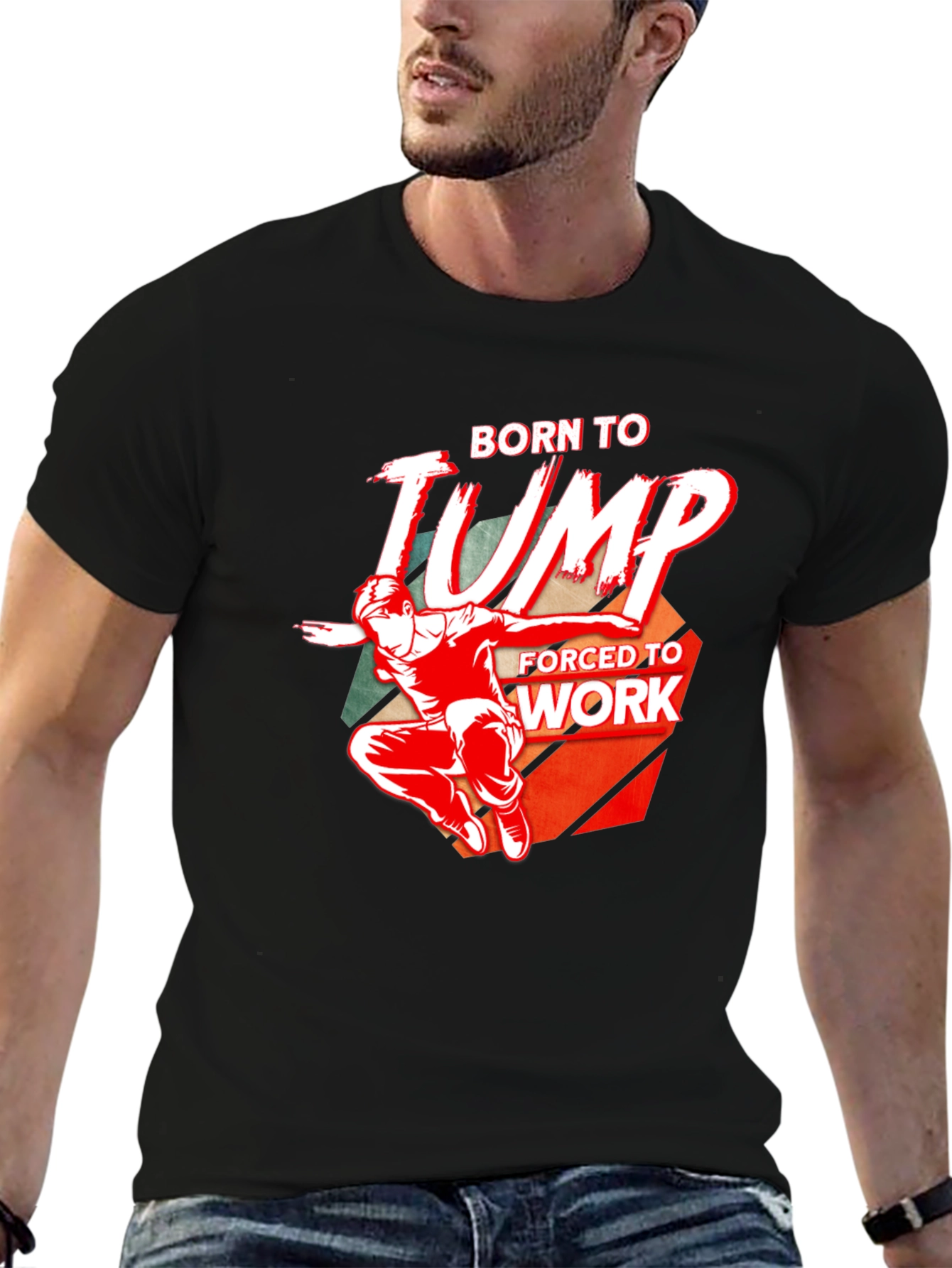 Born To Jump - Mens Graphic T-Shirt