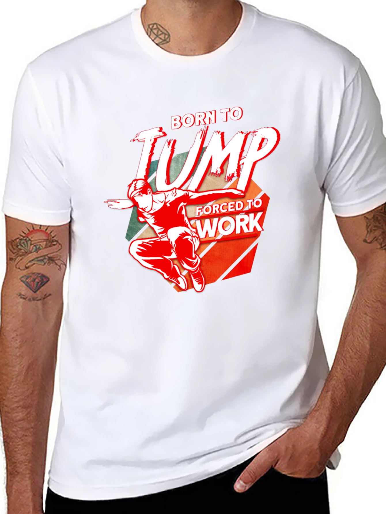 Born To Jump - Mens Graphic T-Shirt