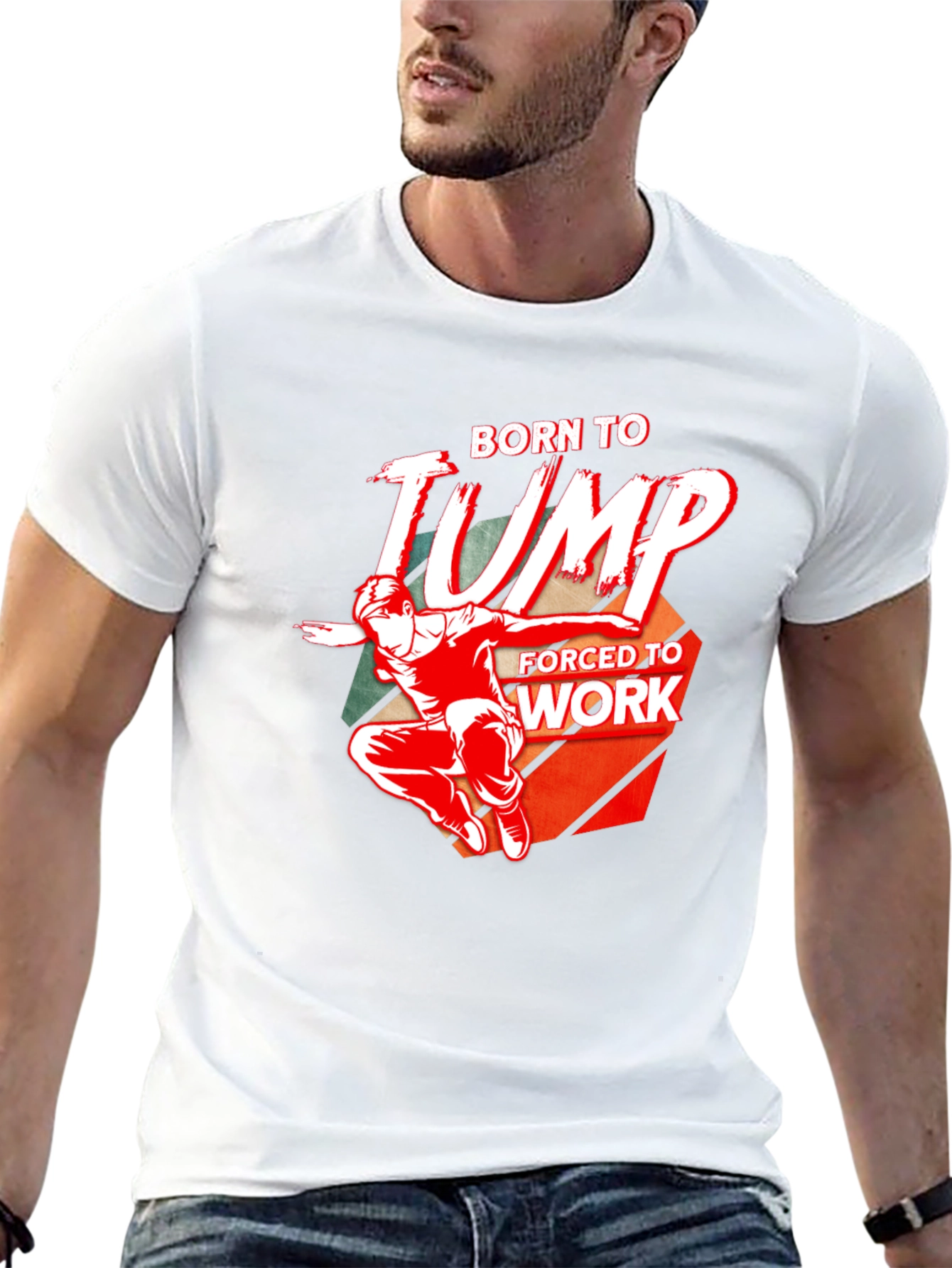 Born To Jump - Mens Graphic T-Shirt