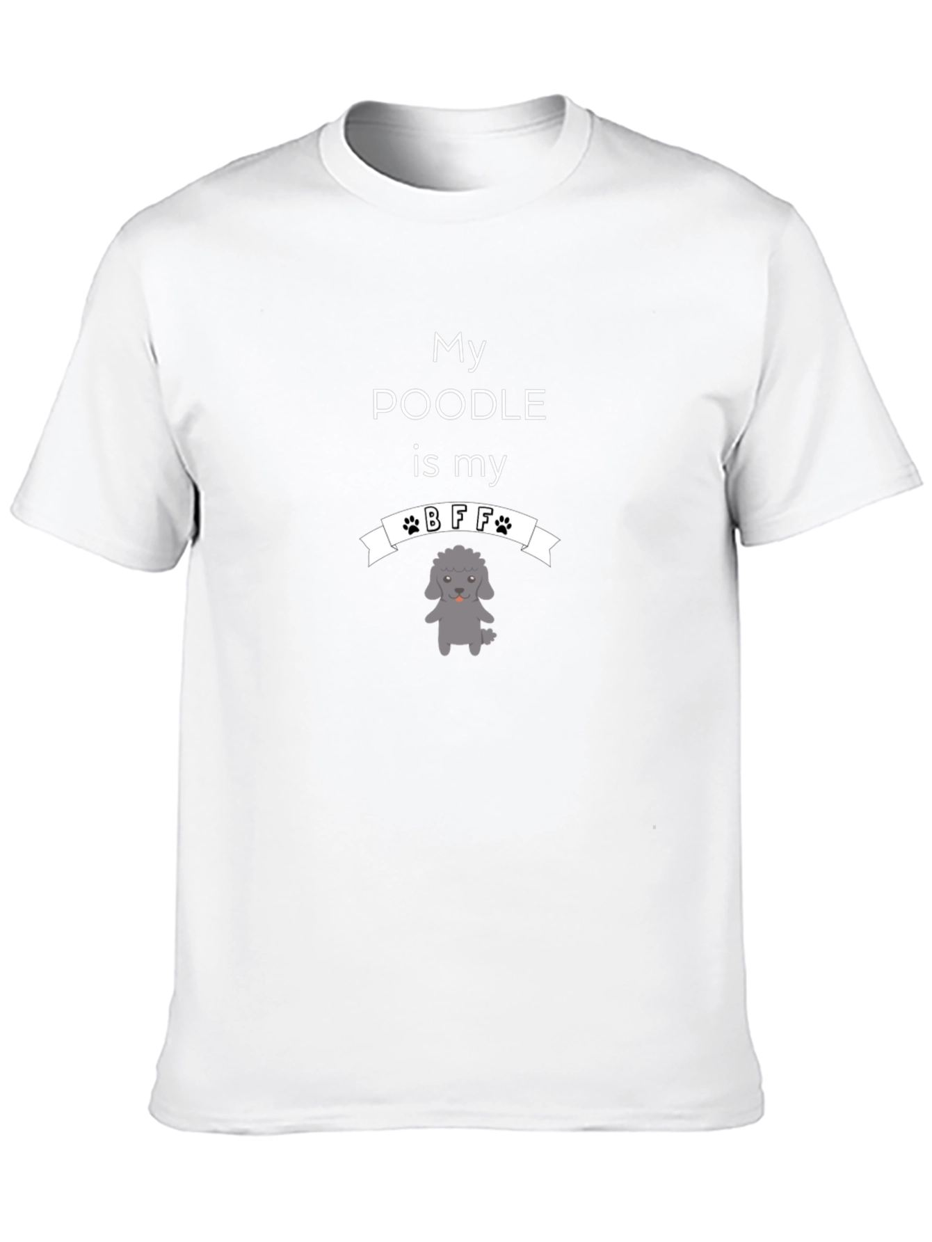 My Poodle is My BFF Black T-Shirt