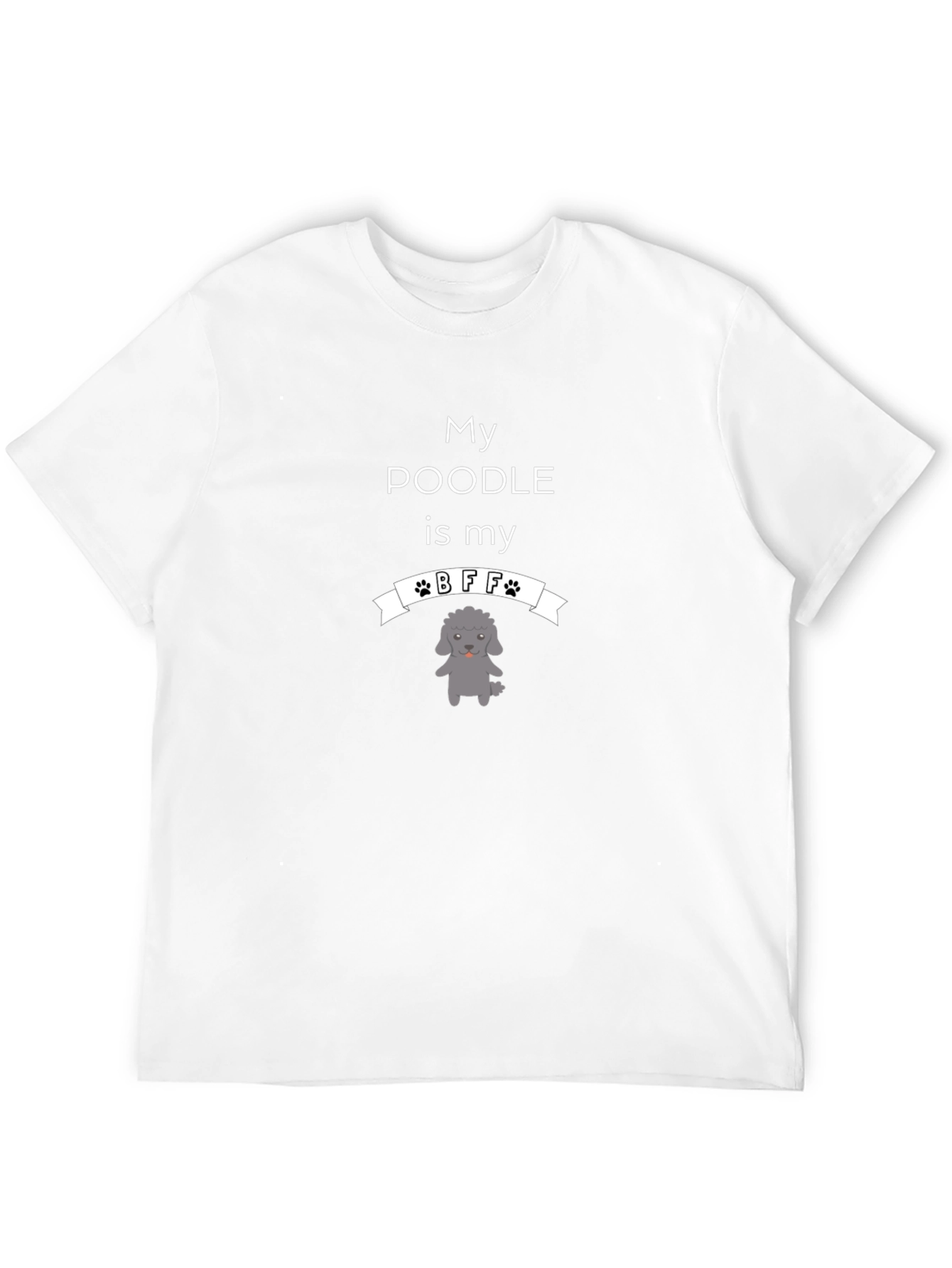 My Poodle is My BFF Black T-Shirt