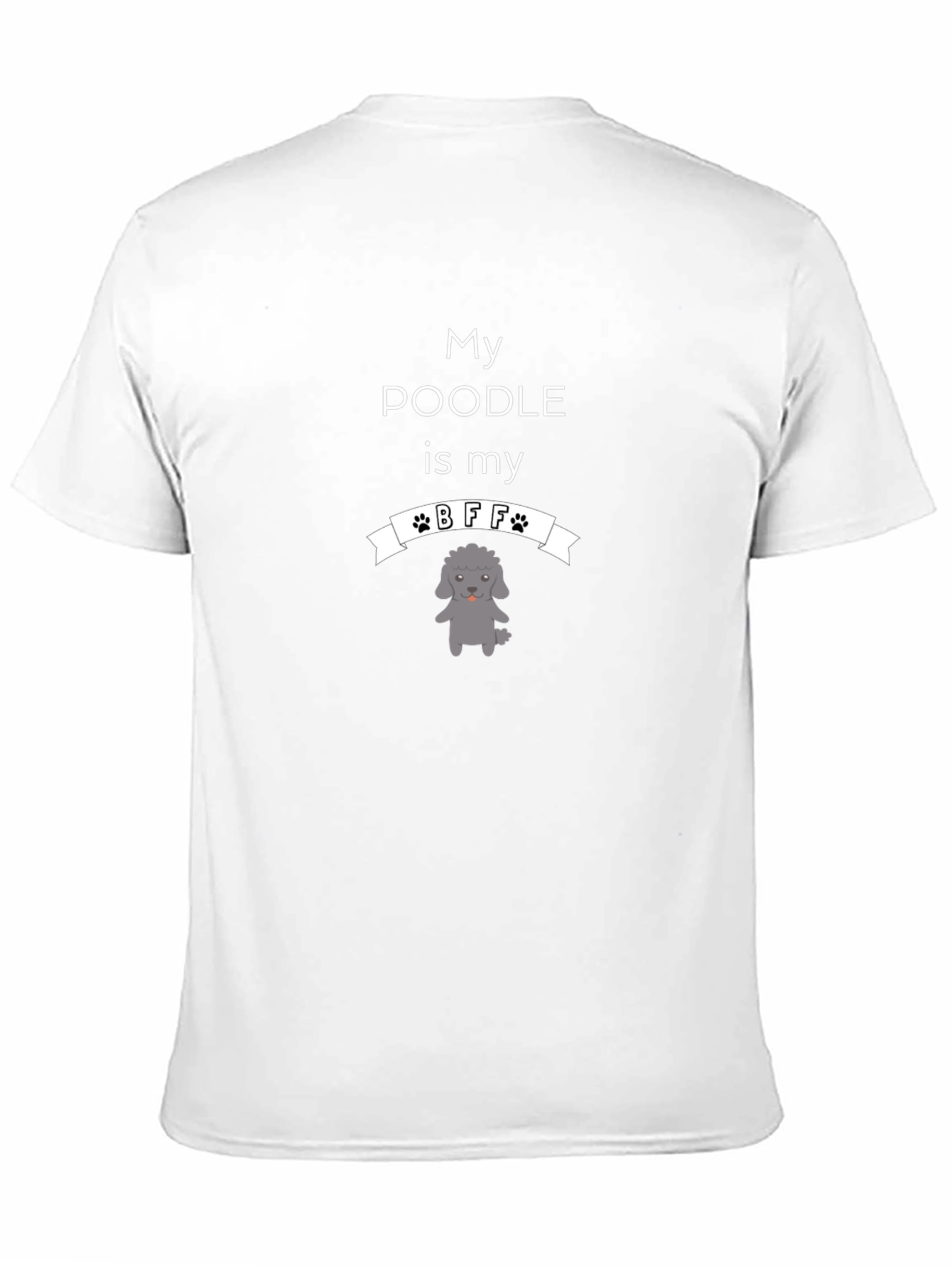 My Poodle is My BFF Black T-Shirt
