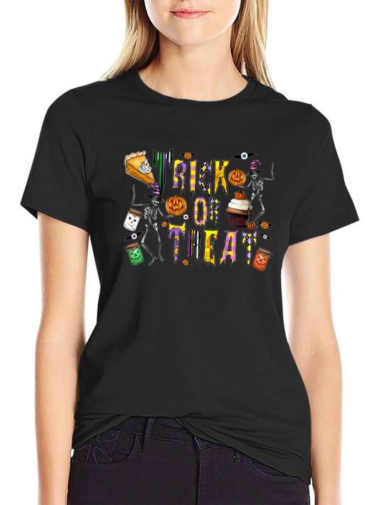 Halloween Trick or Treat Black T-Shirt