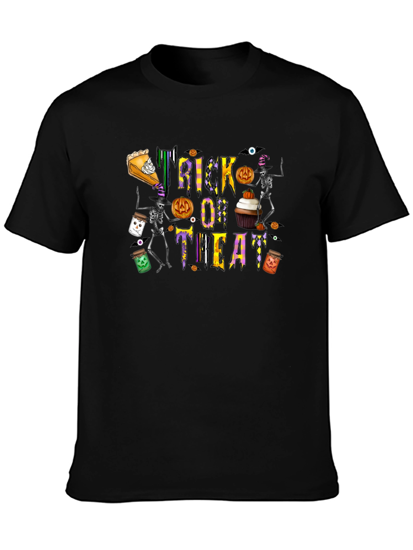 Halloween Trick or Treat Black T-Shirt