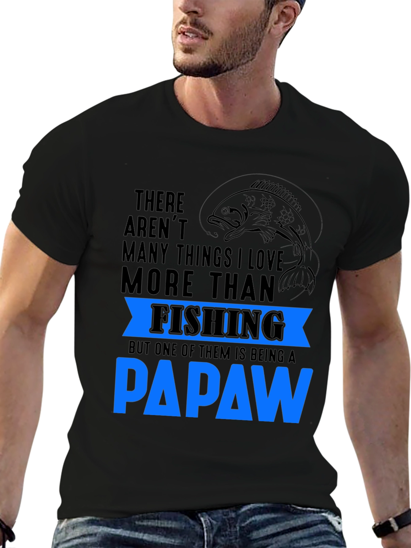 Fishing Papaw T-Shirt - Gift for Grandpa