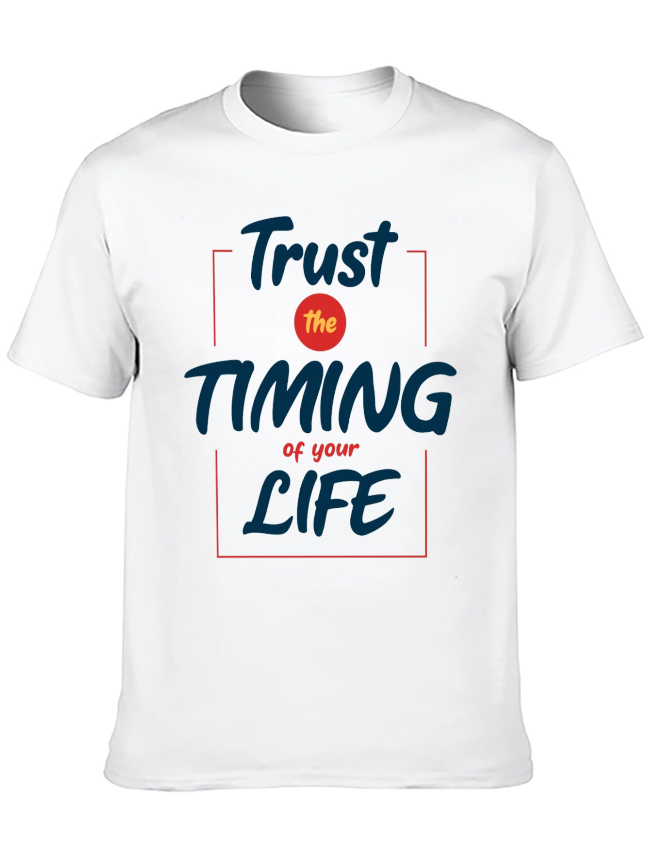 Trust the Timing T-Shirt - Inspirational Black Tee