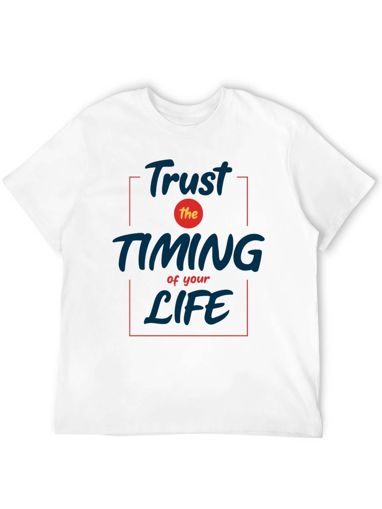 Trust the Timing T-Shirt - Inspirational Black Tee