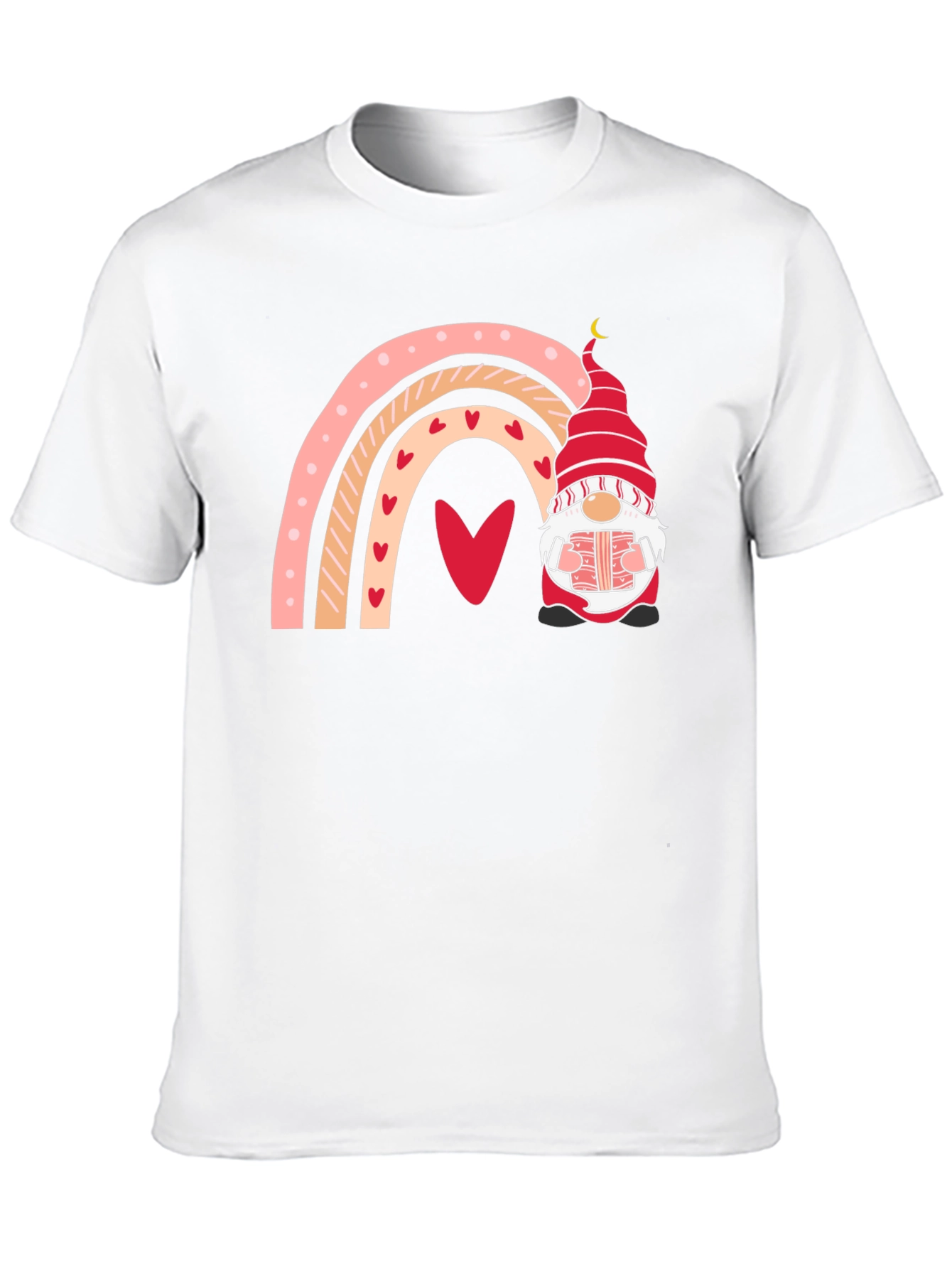 Valentines Day Gnome Rainbow T-Shirt