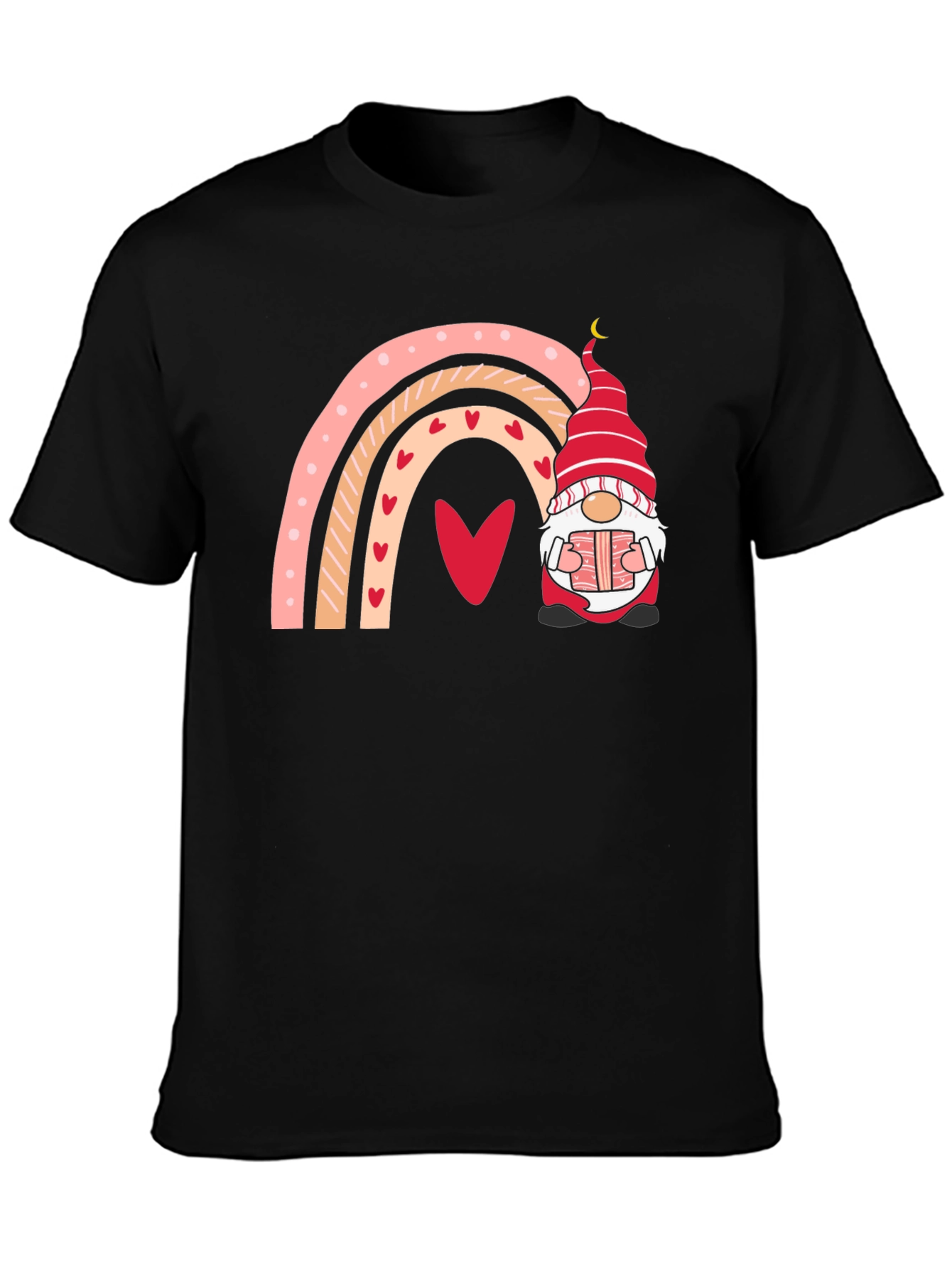 Valentines Day Gnome Rainbow T-Shirt