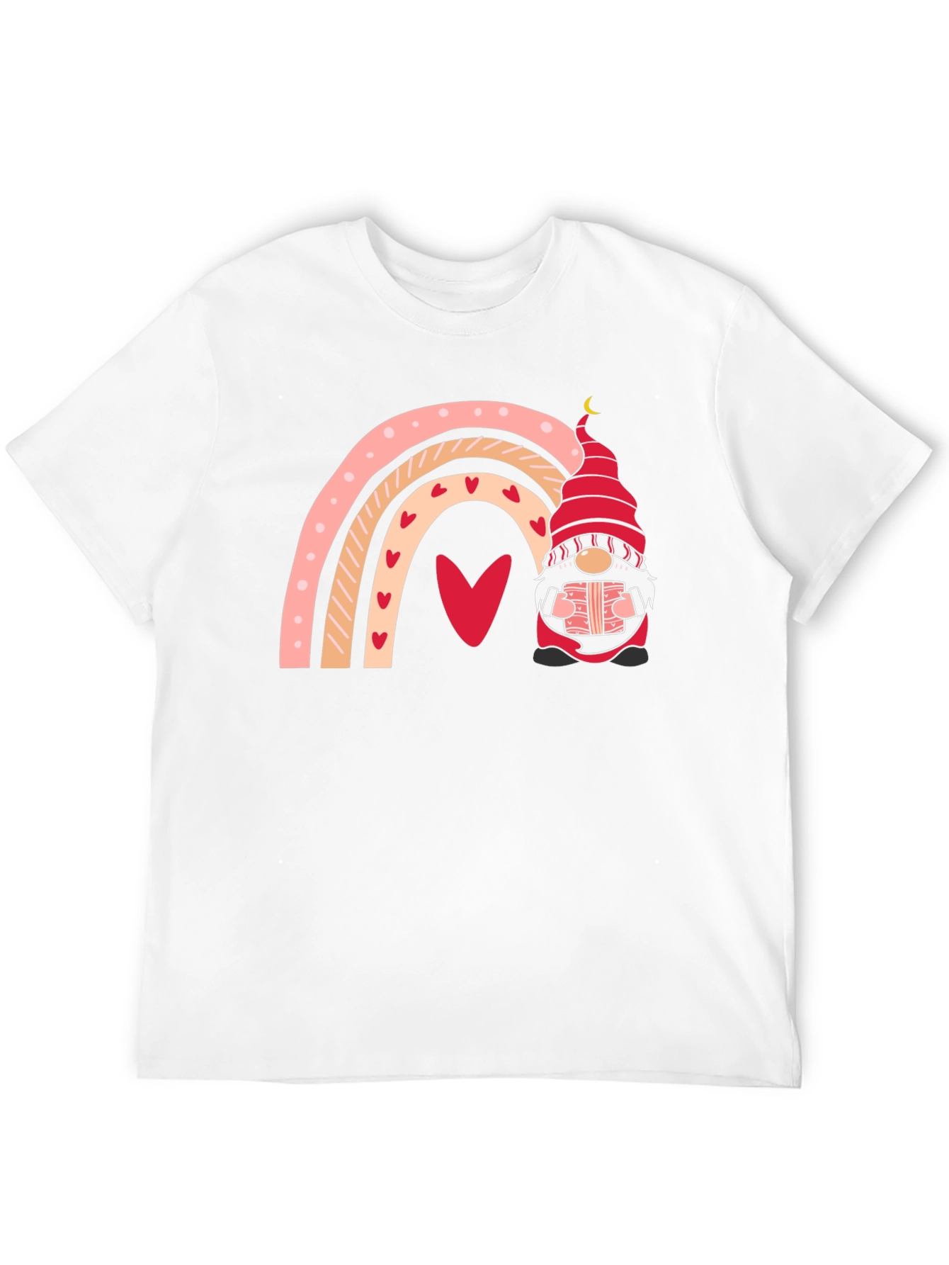 Valentines Day Gnome Rainbow T-Shirt