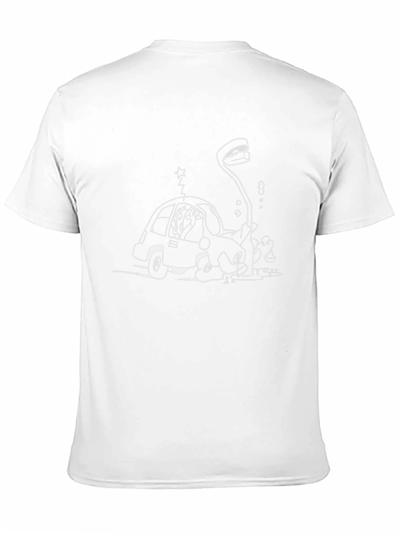 Cartoon Car Black T-Shirt