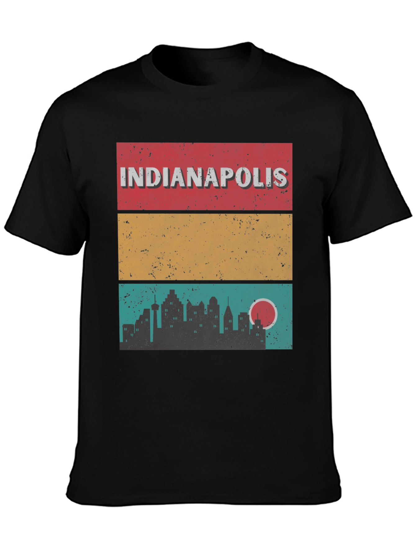 Indianapolis Skyline Graphic T-Shirt