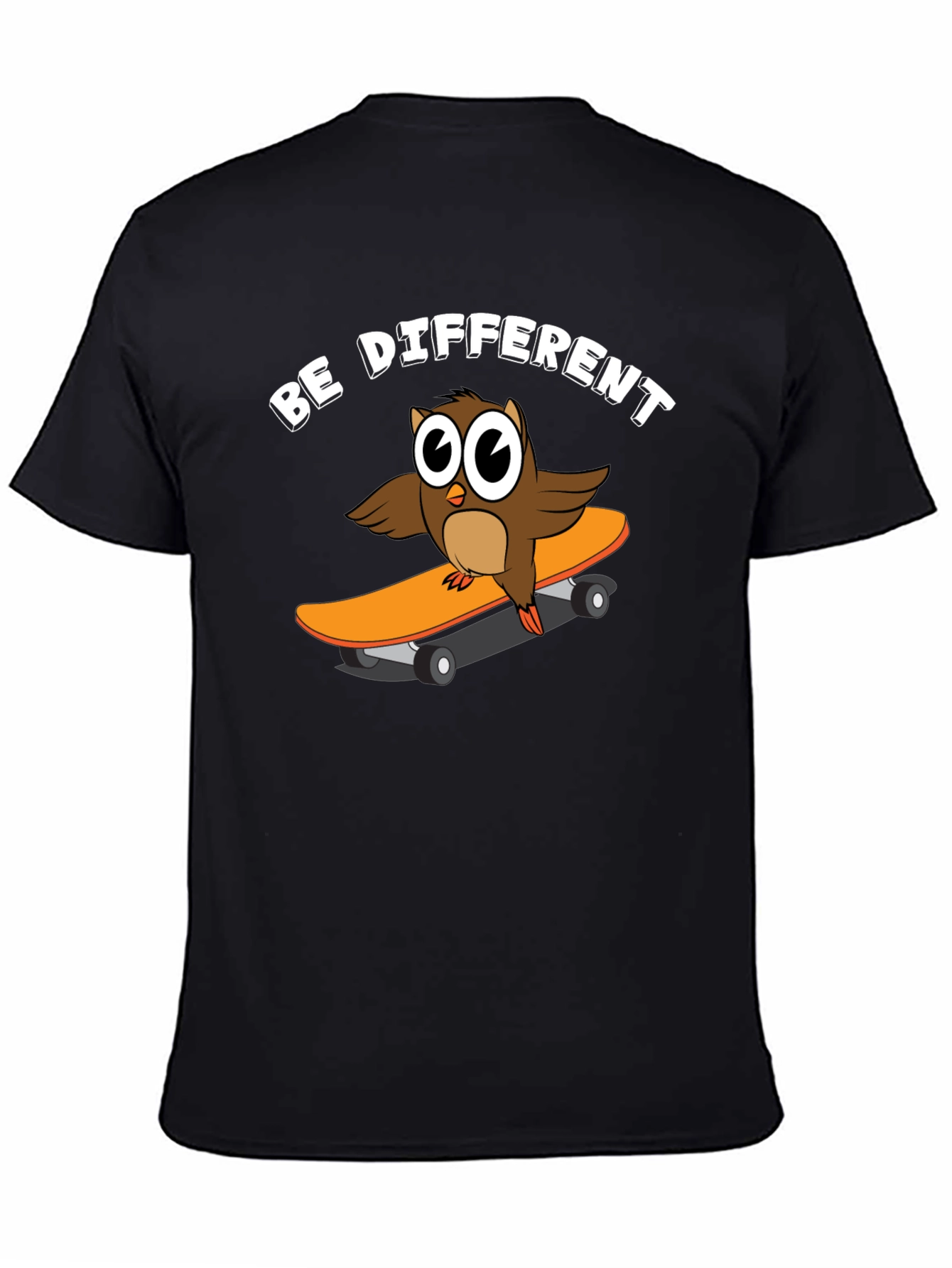 Be Different Owl Skateboard Graphic Tee