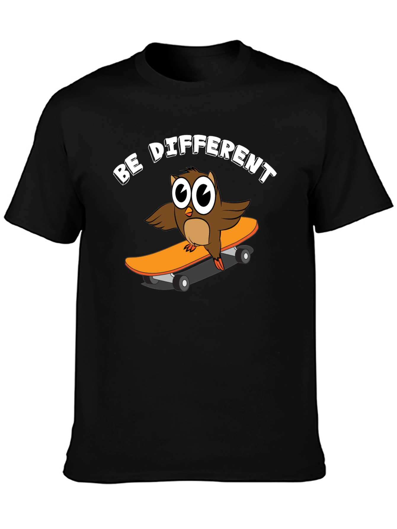 Be Different Owl Skateboard Graphic Tee