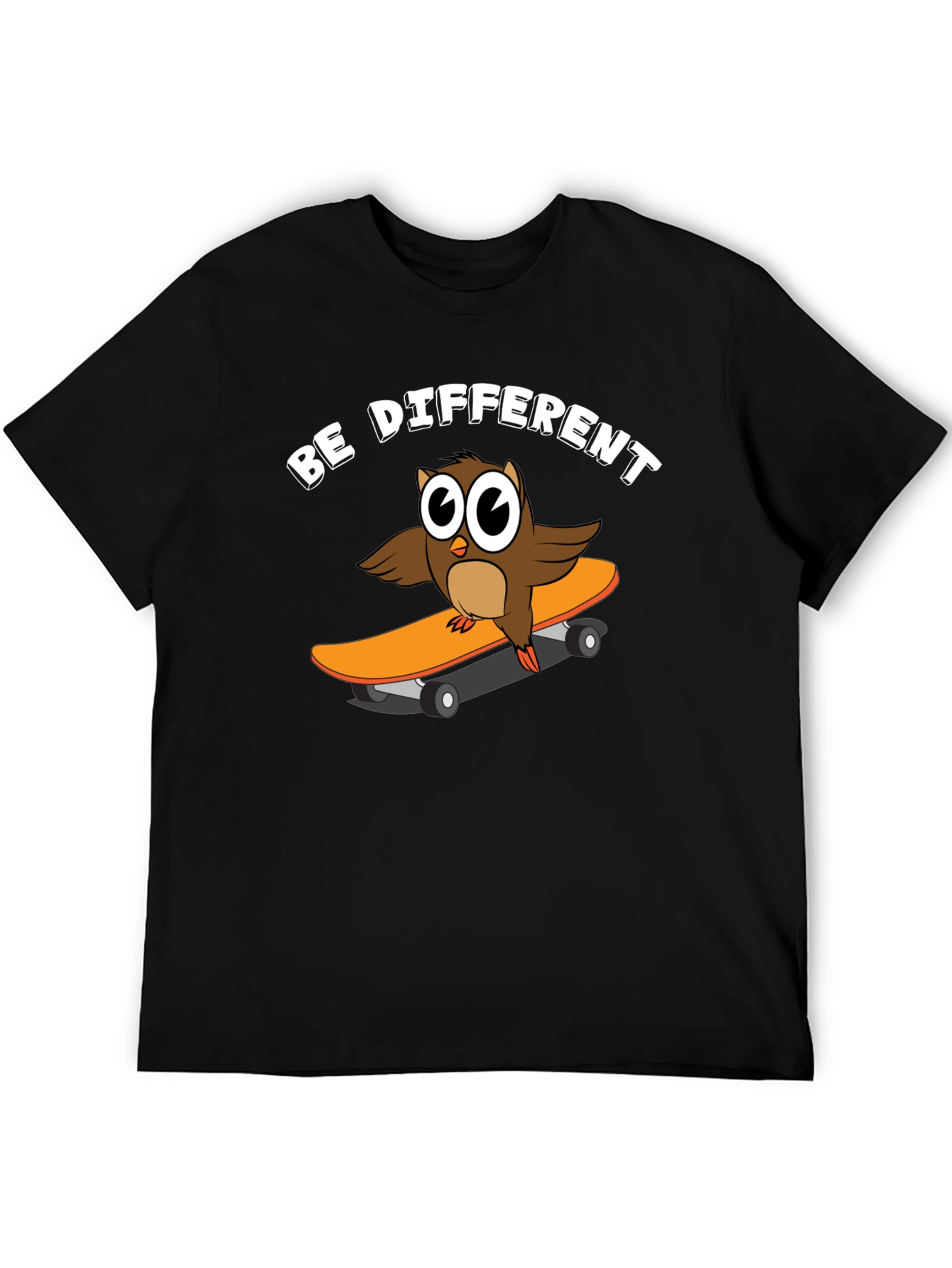 Be Different Owl Skateboard Graphic Tee